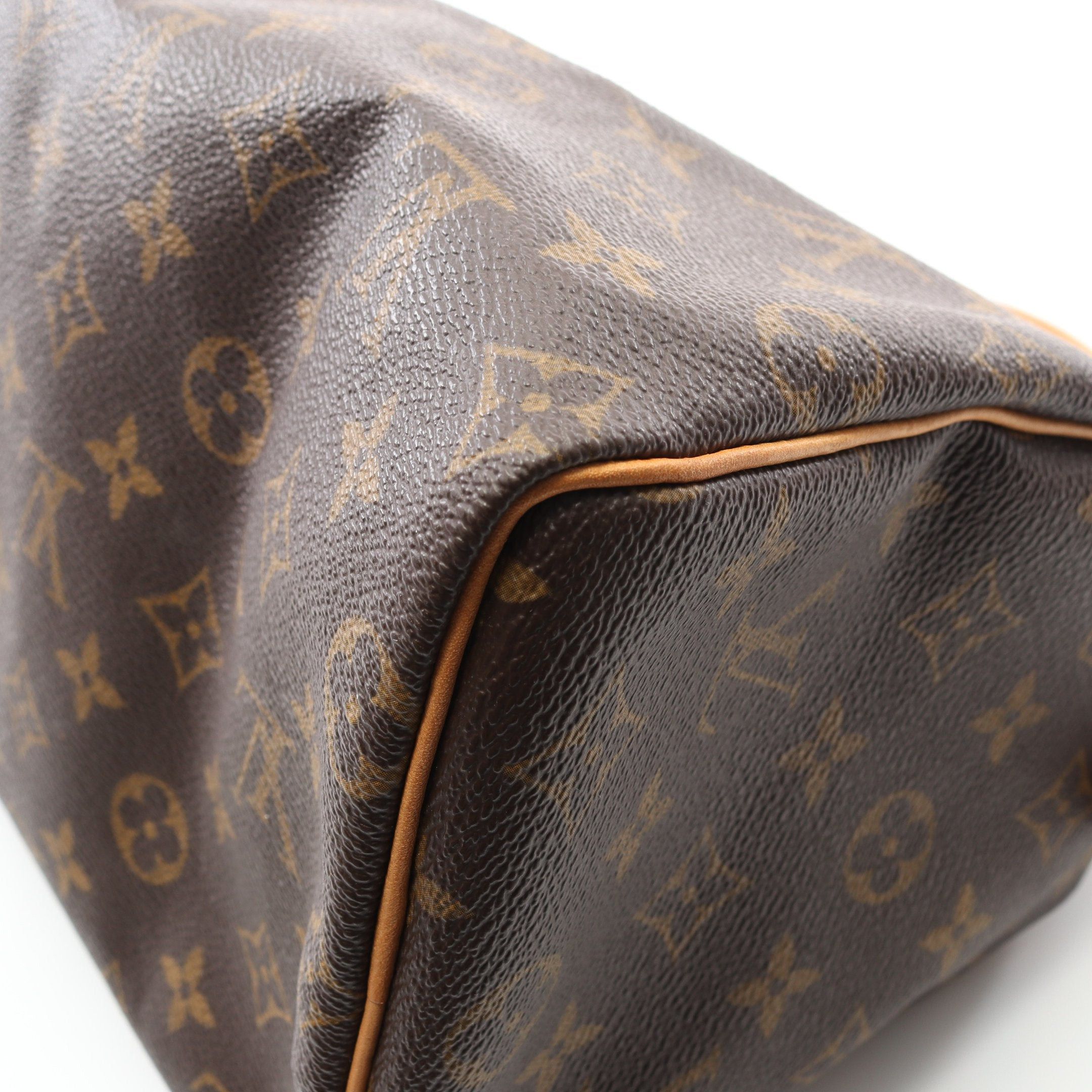 Louis Vuitton Louis Vuitton Speedy 25 Monogram Handbag Leather Brown Size ONE SIZE - 7 Thumbnail