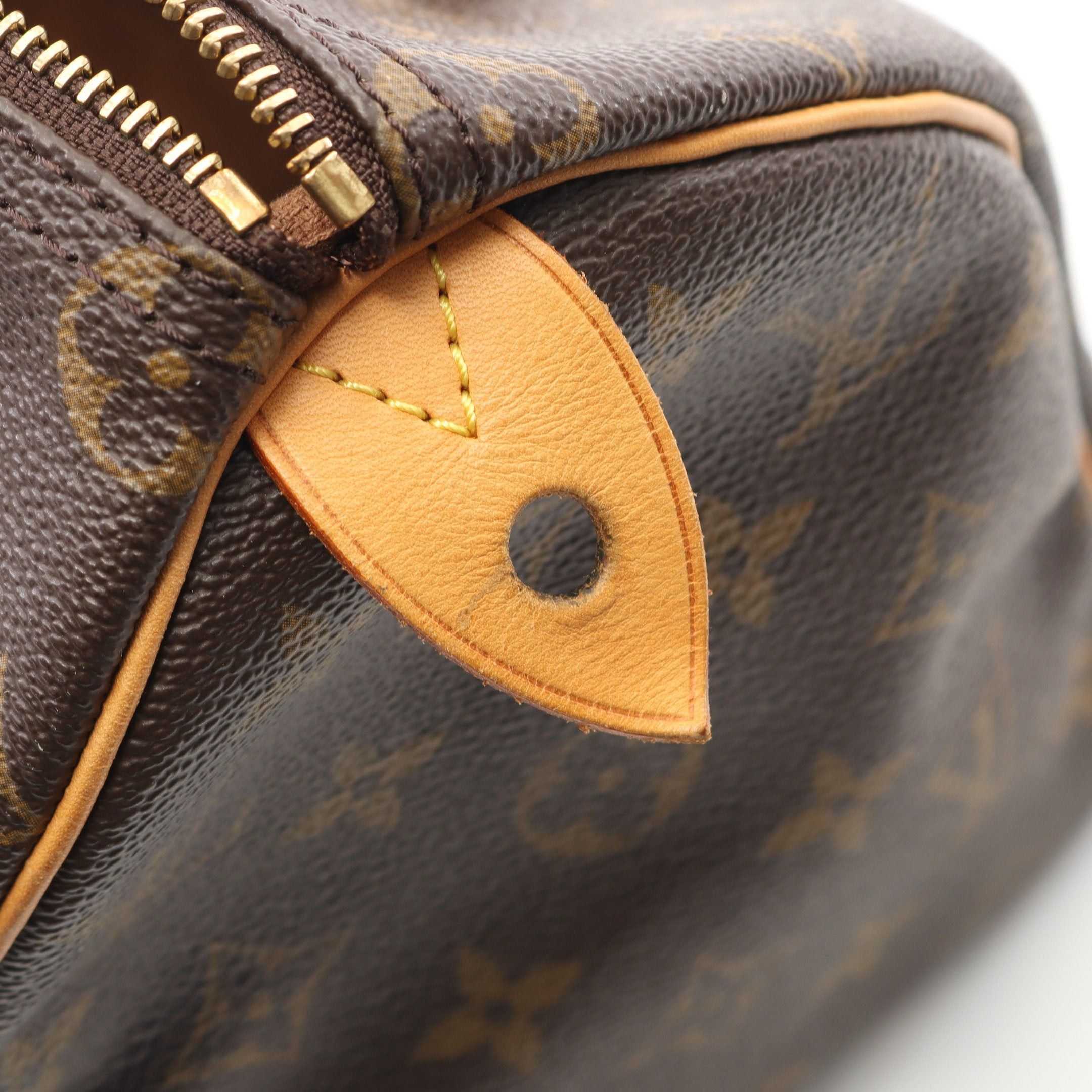 Louis Vuitton Louis Vuitton Speedy 25 Monogram Handbag Leather Brown Size ONE SIZE - 9 Thumbnail