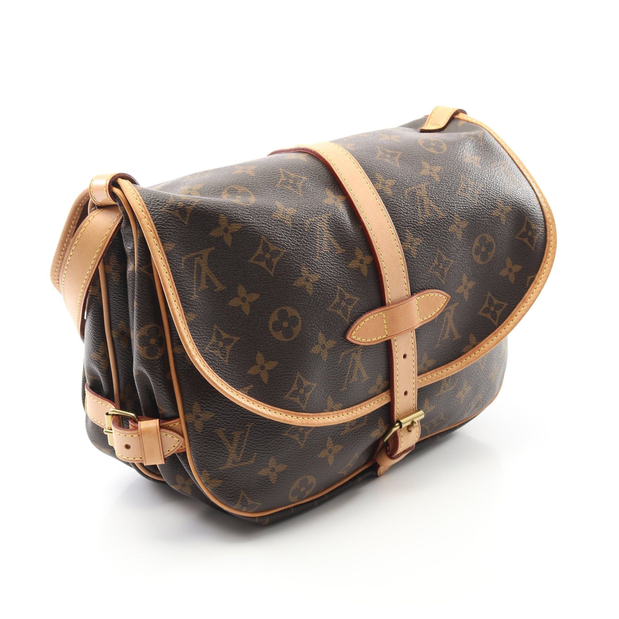 Louis Vuitton Louis Vuitton Saumur 30 Monogram Shoulder Bag Leather Brown Size ONE SIZE - 2 Thumbnail