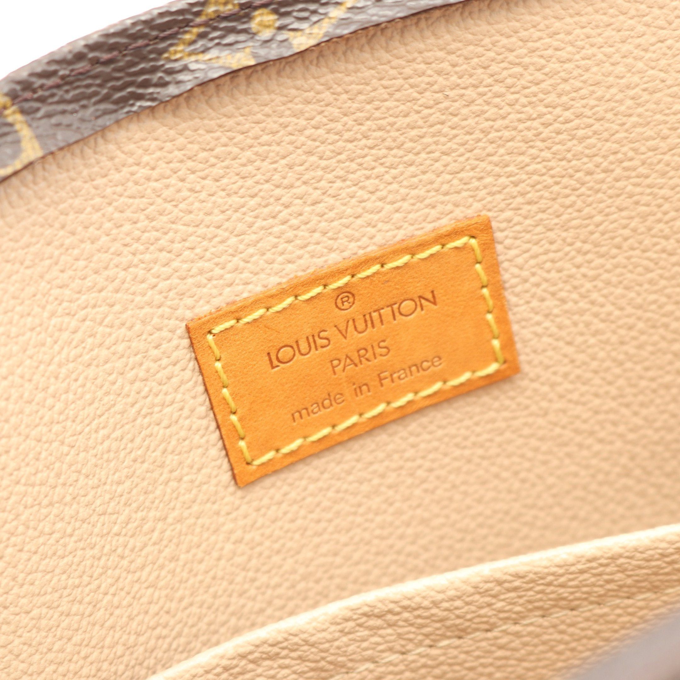Louis Vuitton Louis Vuitton Sac Plat Monogram Handbag Tote Bag Leather Brown Size ONE SIZE - 4 Thumbnail