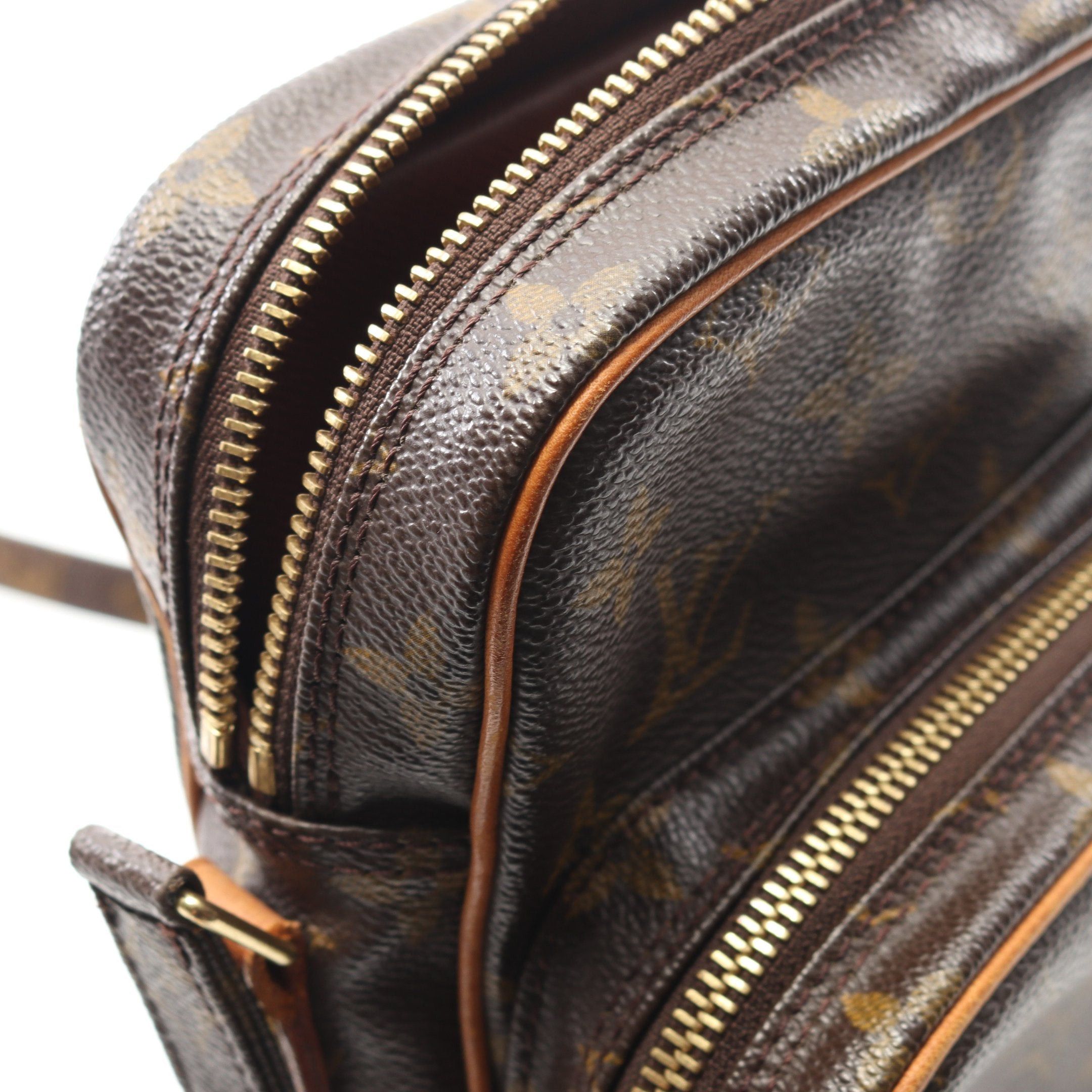 Louis Vuitton Louis Vuitton Amazon Monogram Shoulder Bag Leather Brown Size ONE SIZE - 8 Thumbnail