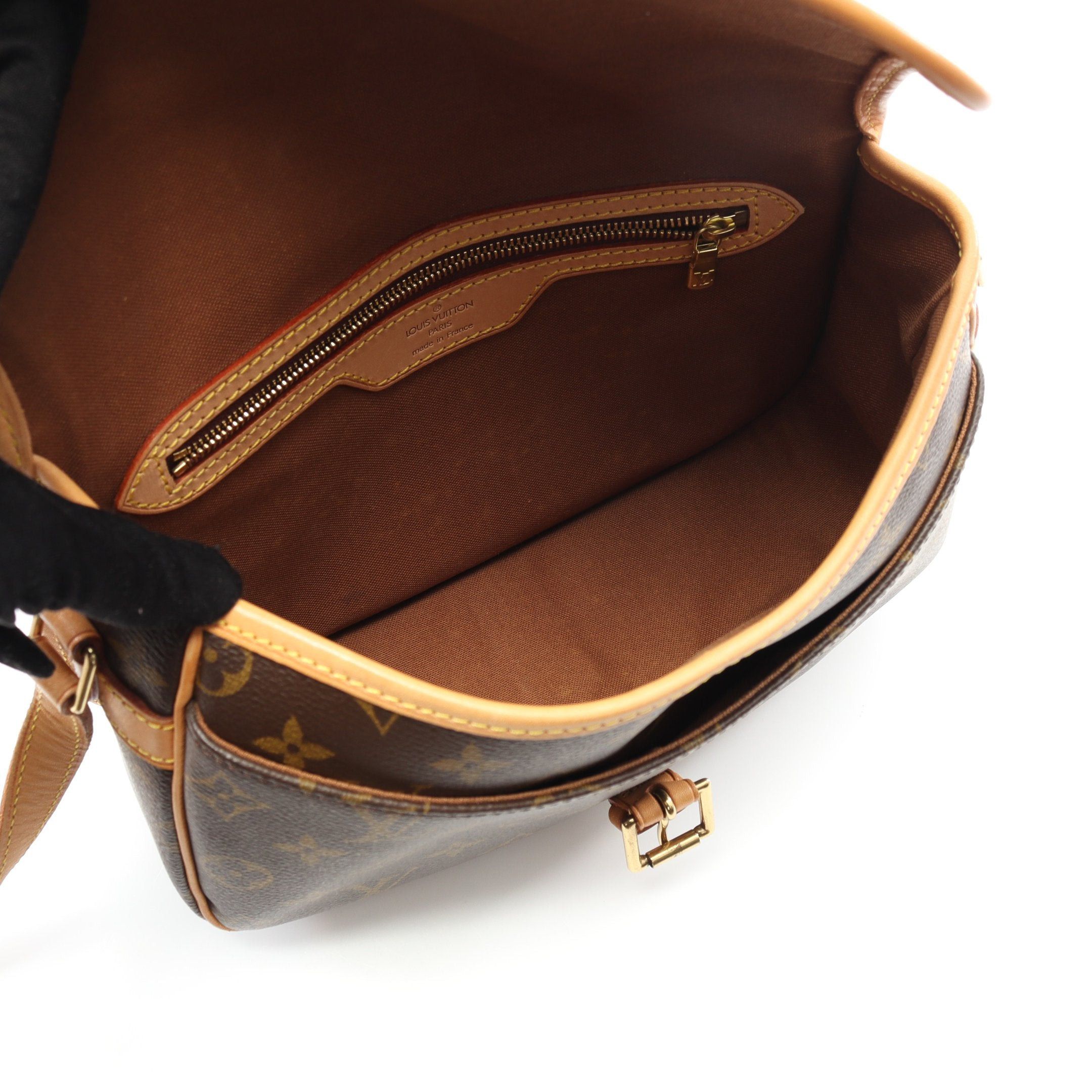 Louis Vuitton Louis Vuitton Sologne Monogram Shoulder Bag Leather Brown Size ONE SIZE - 3 Thumbnail