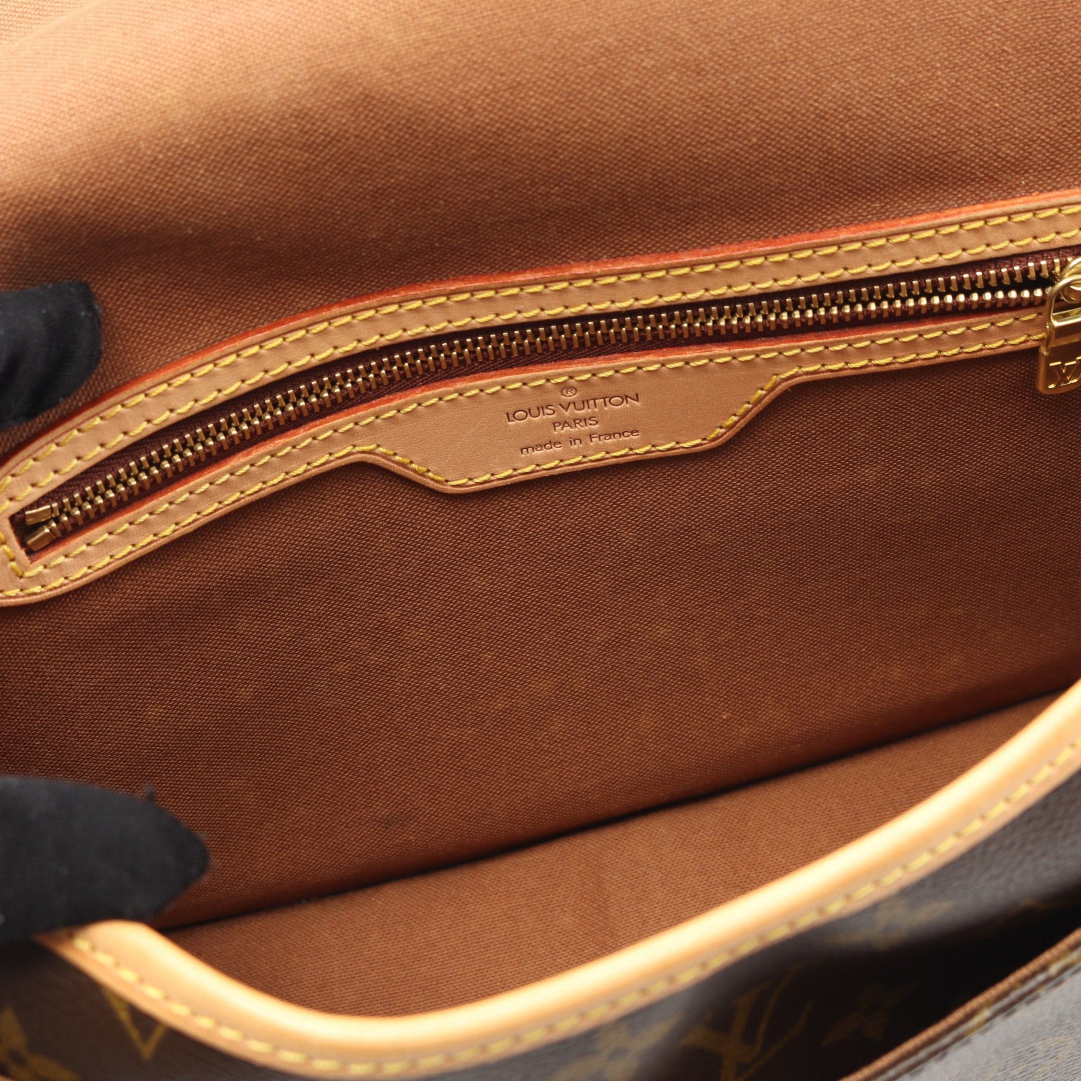 Louis Vuitton Louis Vuitton Sologne Monogram Shoulder Bag Leather Brown Size ONE SIZE - 6 Thumbnail