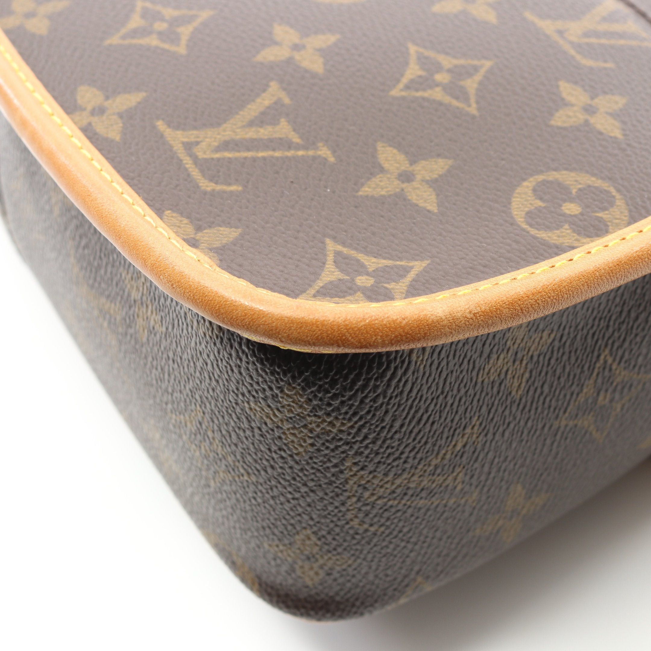 Louis Vuitton Louis Vuitton Sologne Monogram Shoulder Bag Leather Brown Size ONE SIZE - 9 Thumbnail