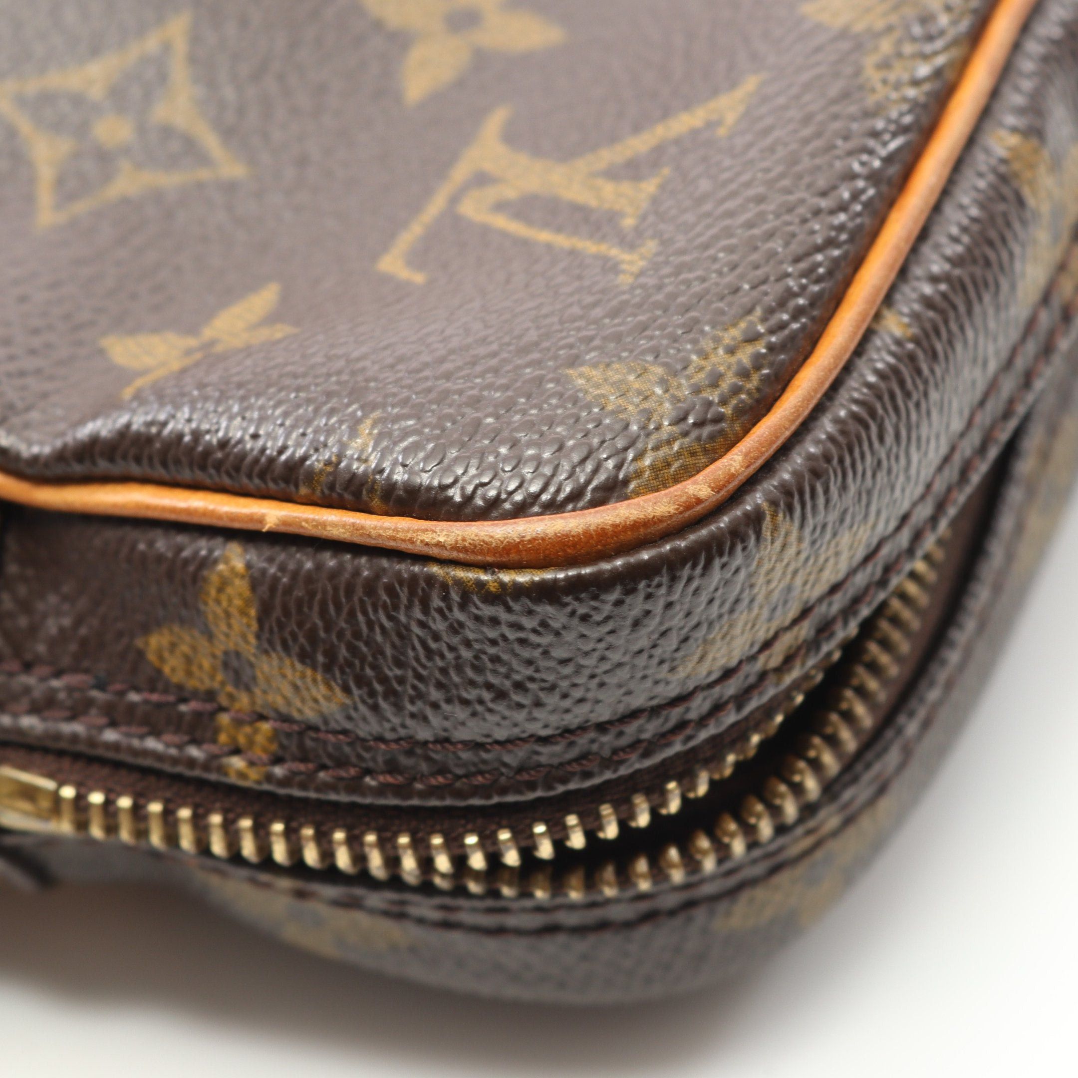 Louis Vuitton Louis Vuitton Danube Monogram Shoulder Bag Leather Brown Size ONE SIZE - 10 Thumbnail