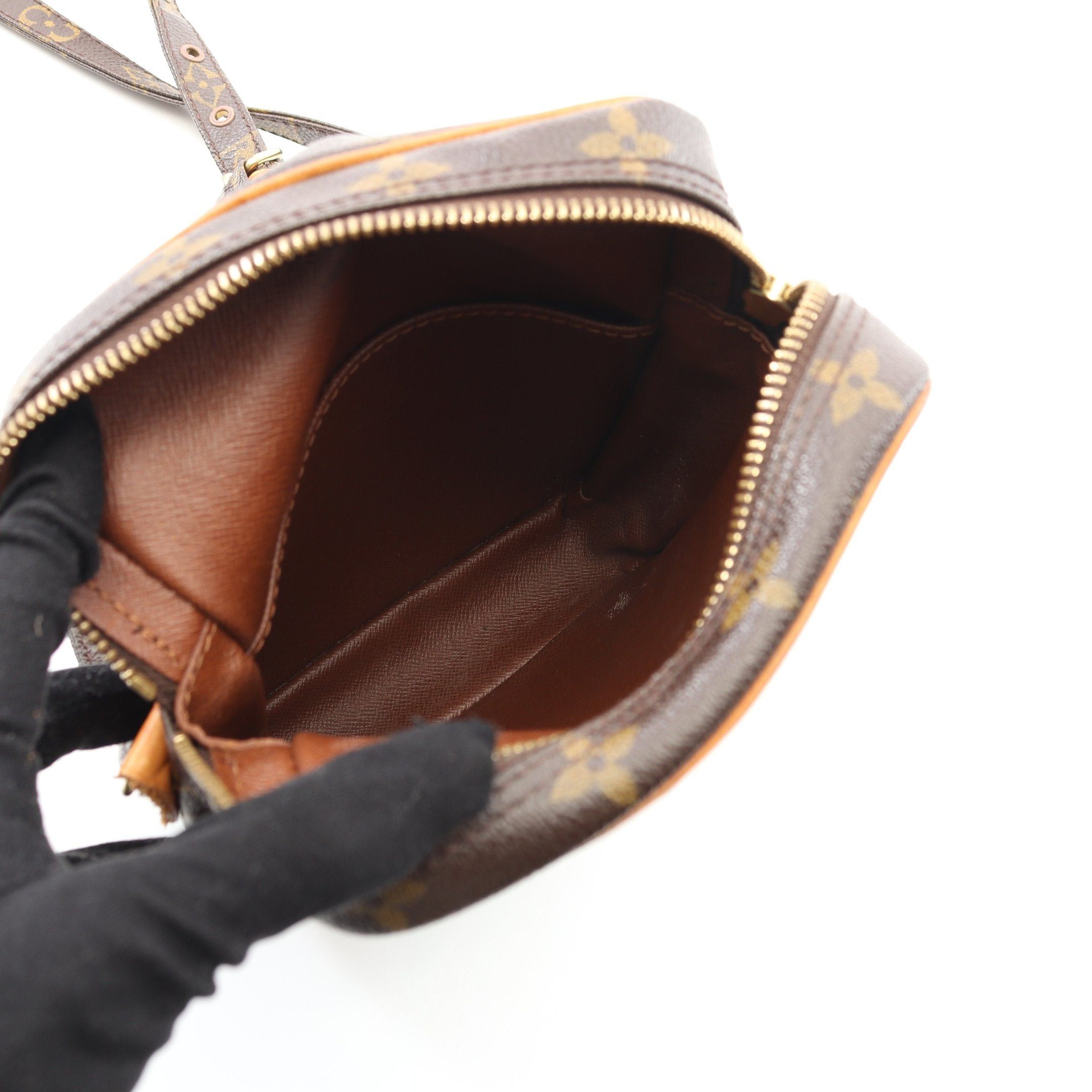 Louis Vuitton Louis Vuitton Danube Monogram Shoulder Bag Leather Brown Size ONE SIZE - 3 Thumbnail