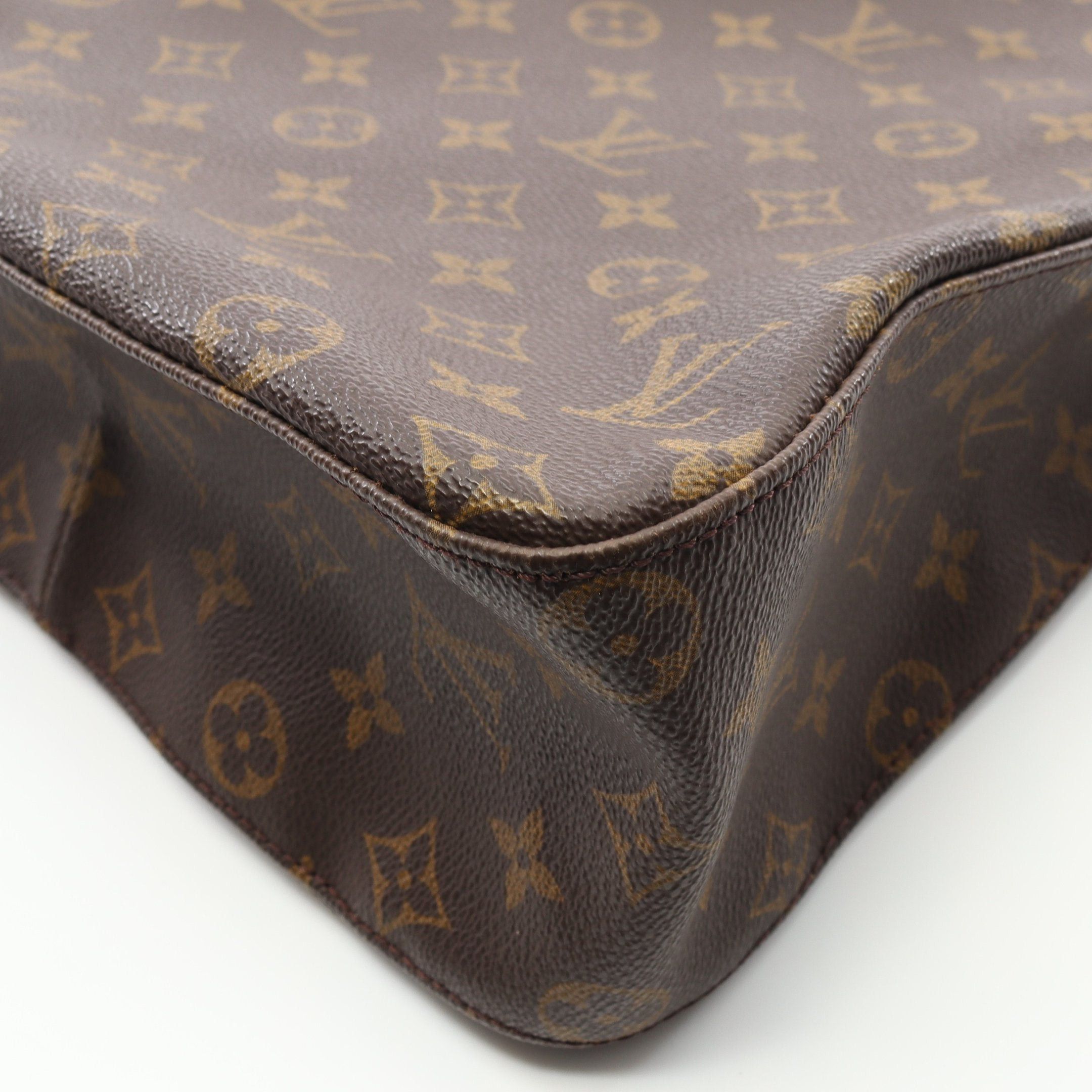 Louis Vuitton Louis Vuitton Looping Gm Monogram Shoulder Bag Leather Brown Size ONE SIZE - 9 Thumbnail