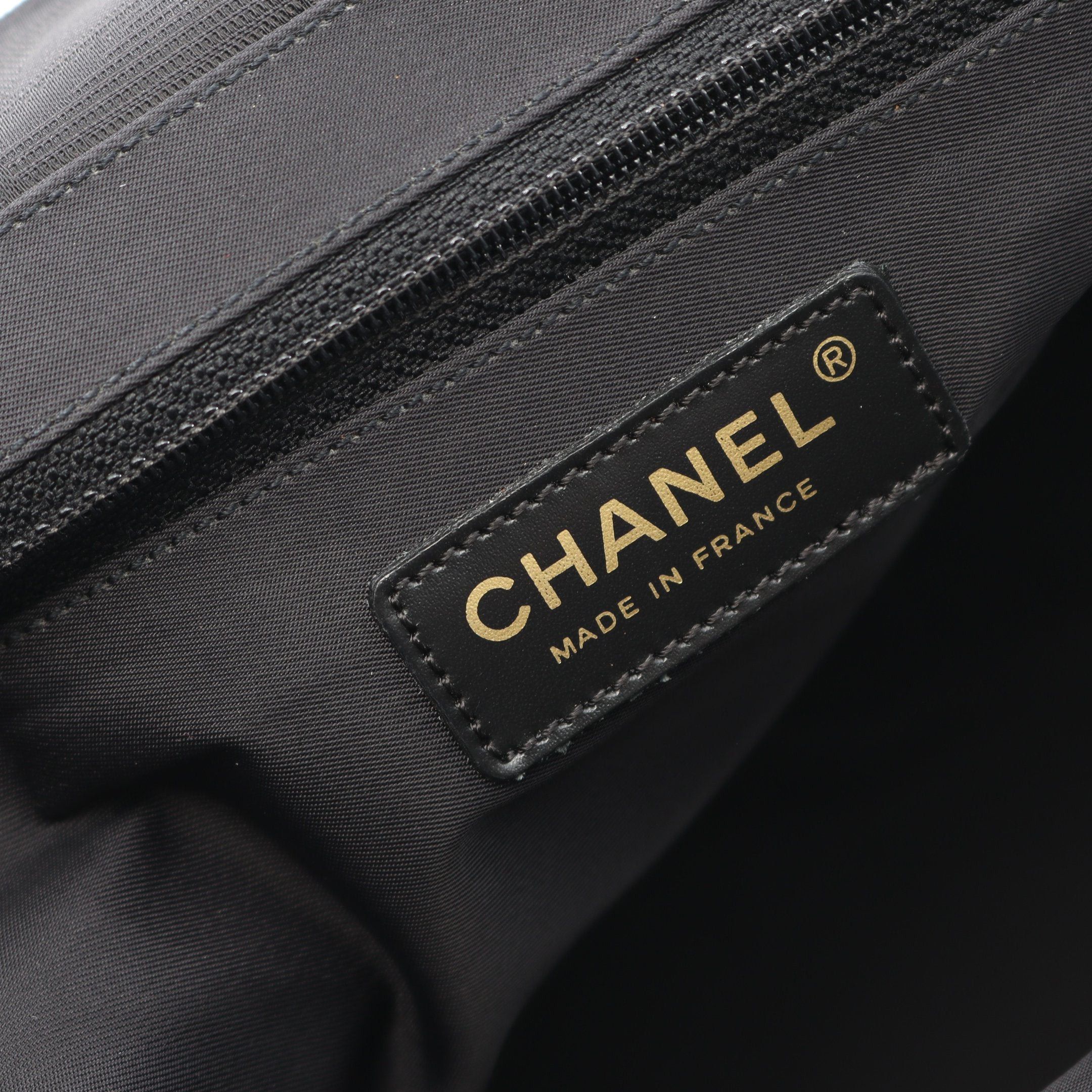 Chanel Chanel New Travel Line Mm Handbag Tote Bag Nylon Canvas Leather Black Gold Hardware Size ONE SIZE - 4 Thumbnail