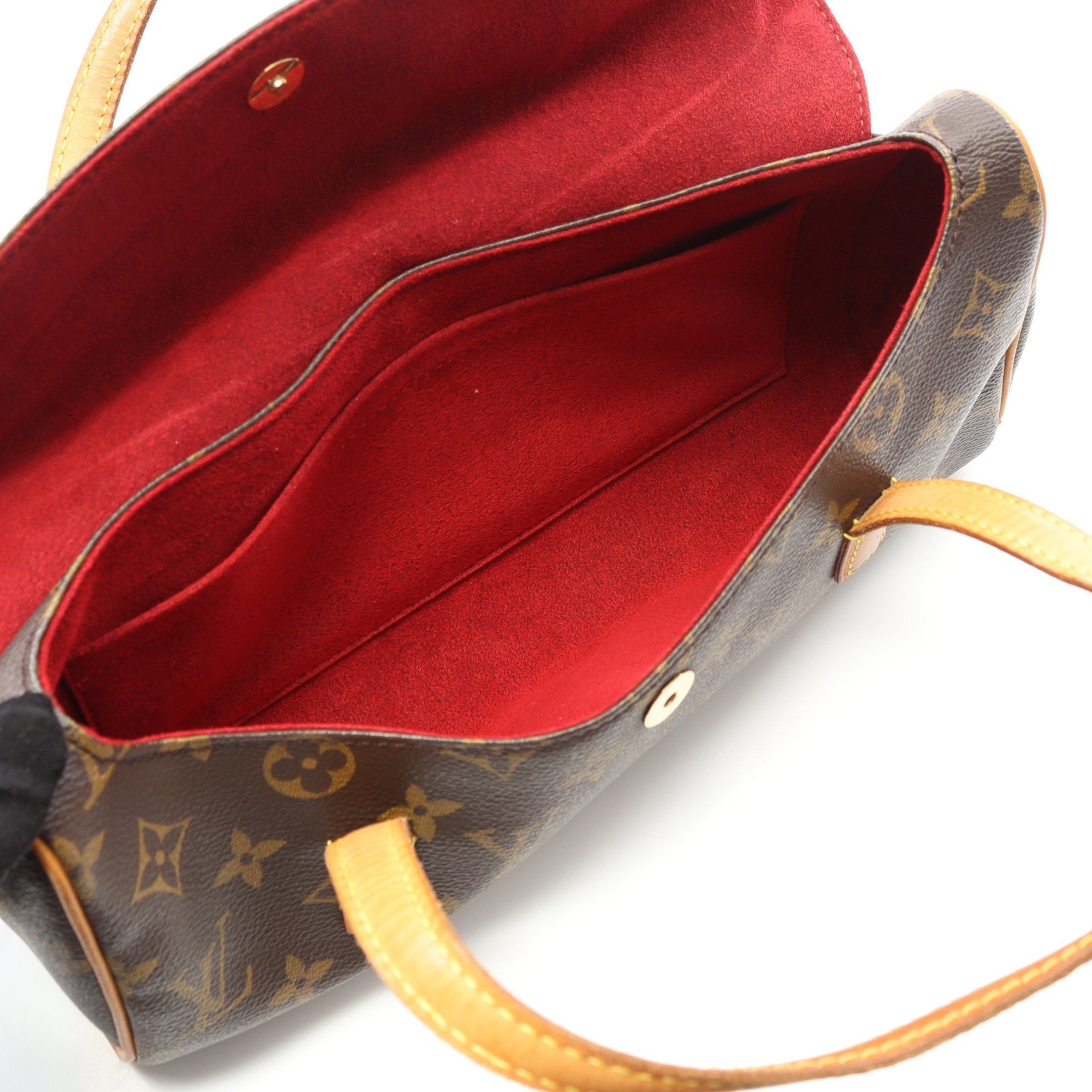 Louis Vuitton Louis Vuitton Sonatine Monogram Handbag Leather Brown Size ONE SIZE - 3 Thumbnail