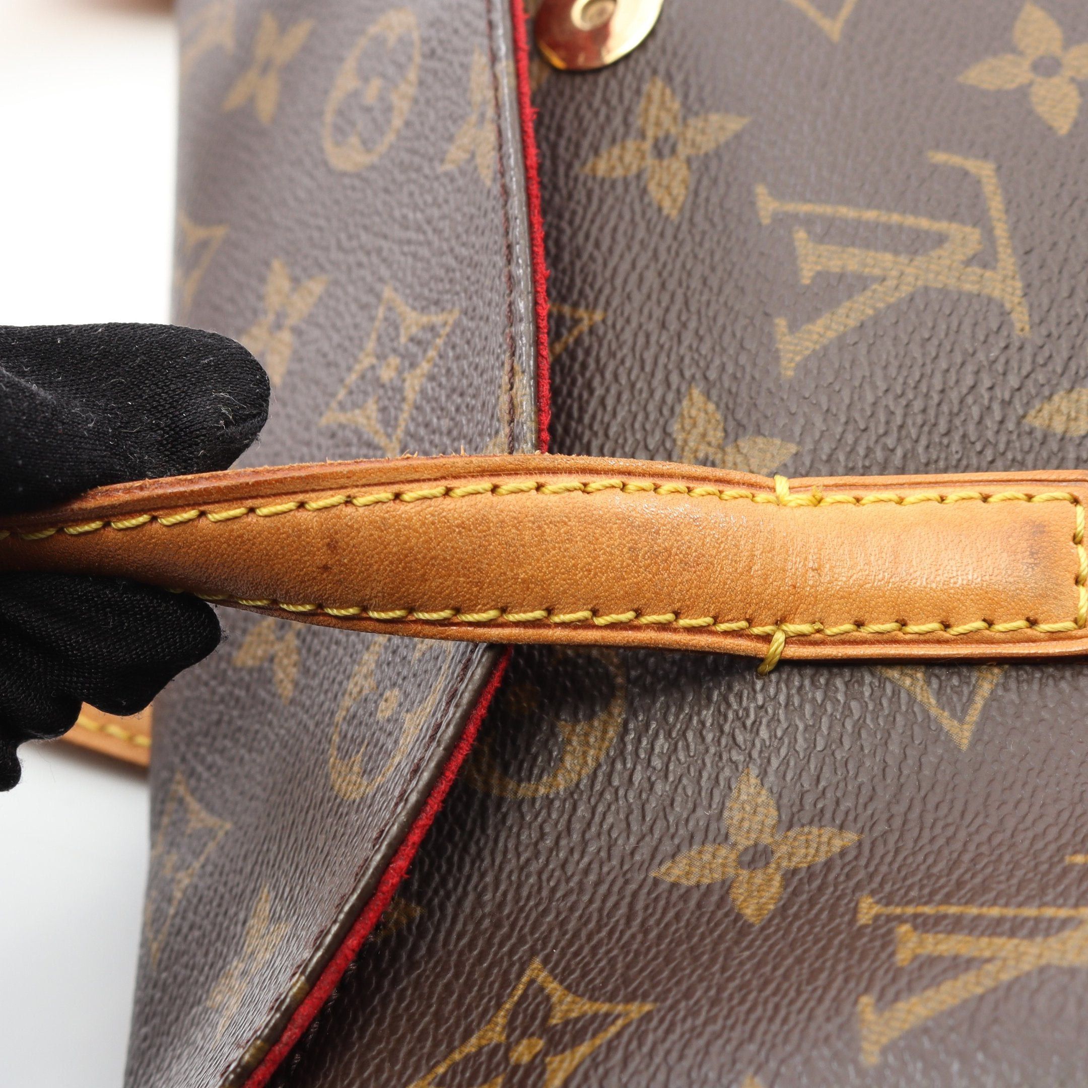 Louis Vuitton Louis Vuitton Sonatine Monogram Handbag Leather Brown Size ONE SIZE - 11 Thumbnail