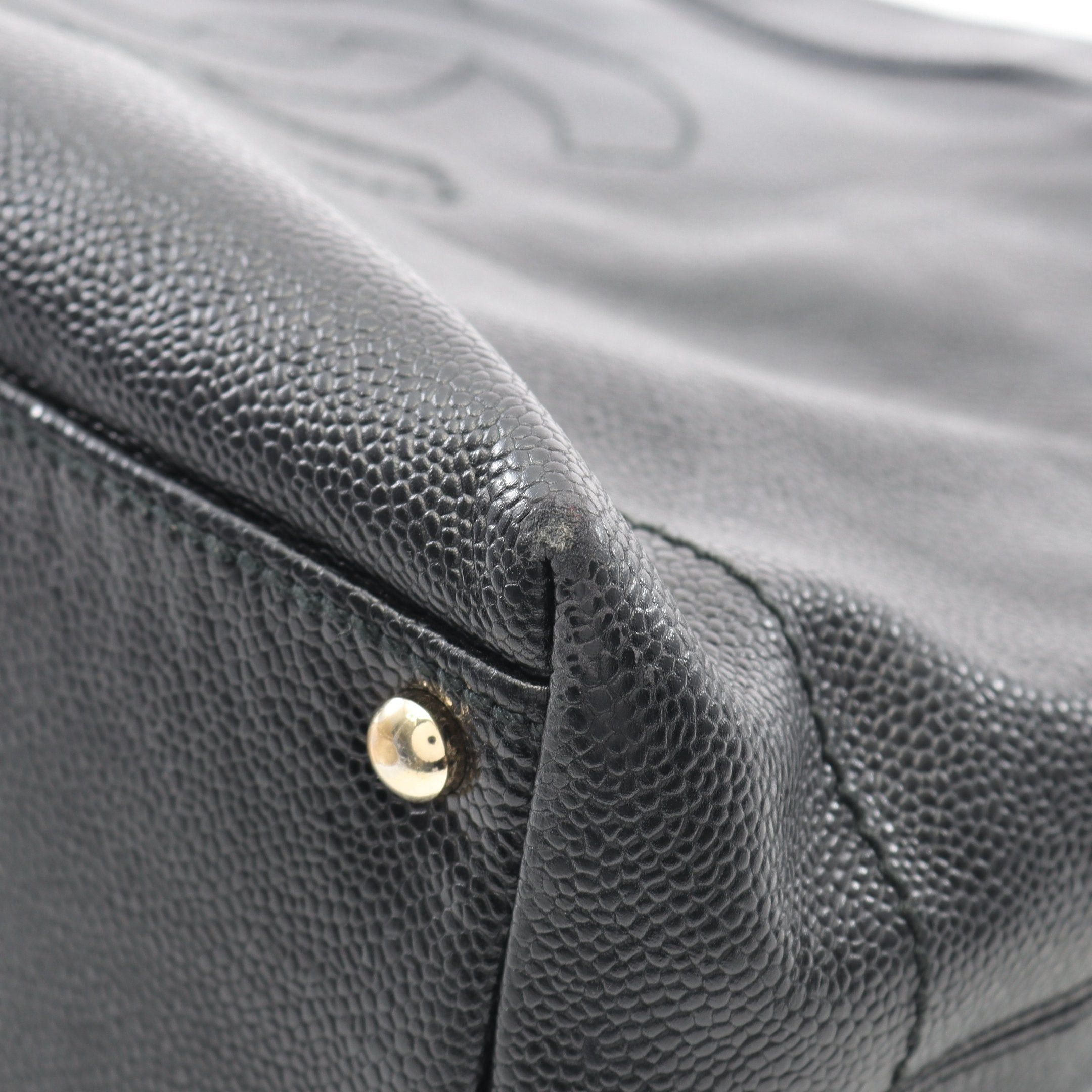 Chanel Chanel Coco Mark One Shoulder Bag Caviar Skin Black Silver Hardware Size ONE SIZE - 6 Thumbnail