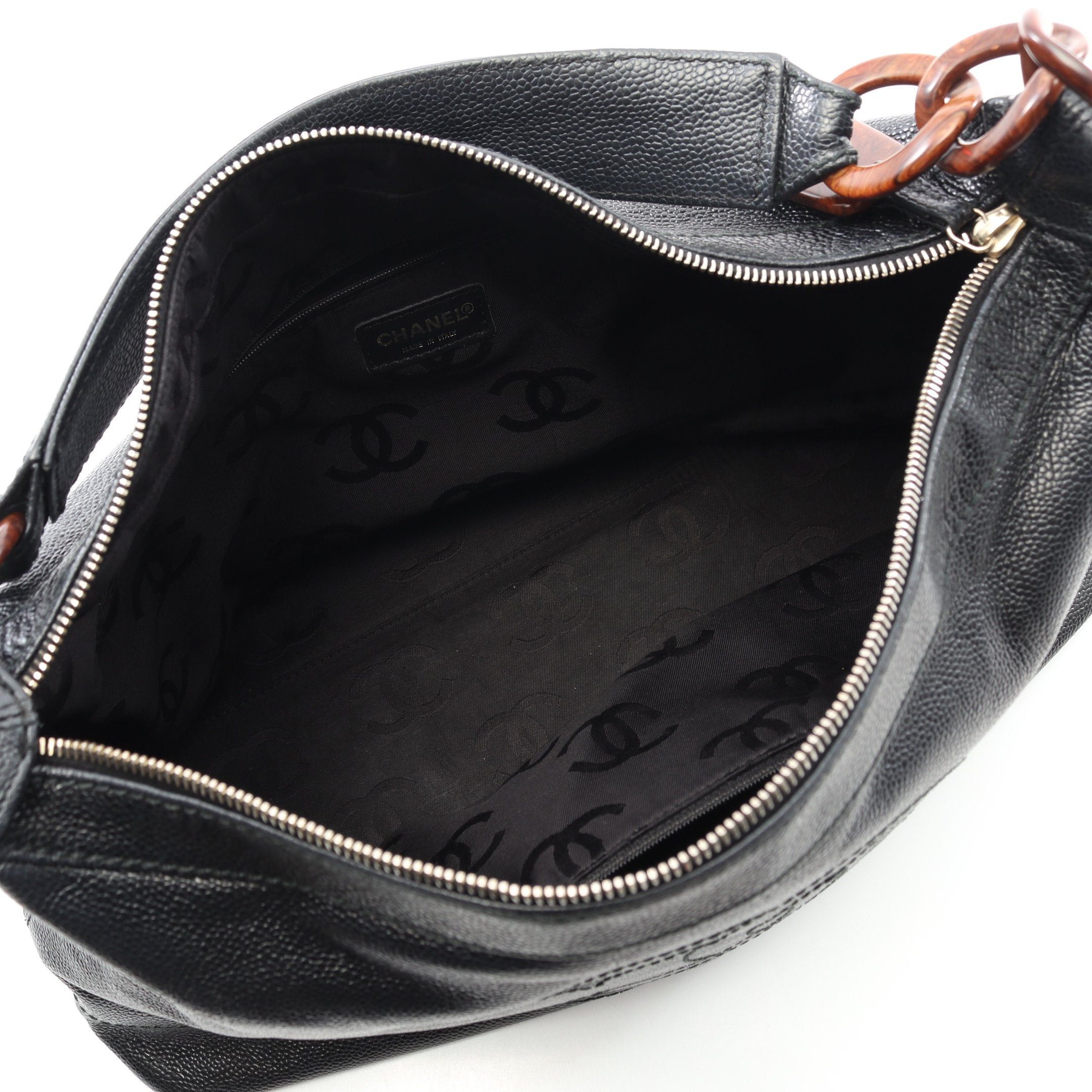 Chanel Chanel Coco Mark One Shoulder Bag Caviar Skin Black Silver Hardware Size ONE SIZE - 3 Thumbnail