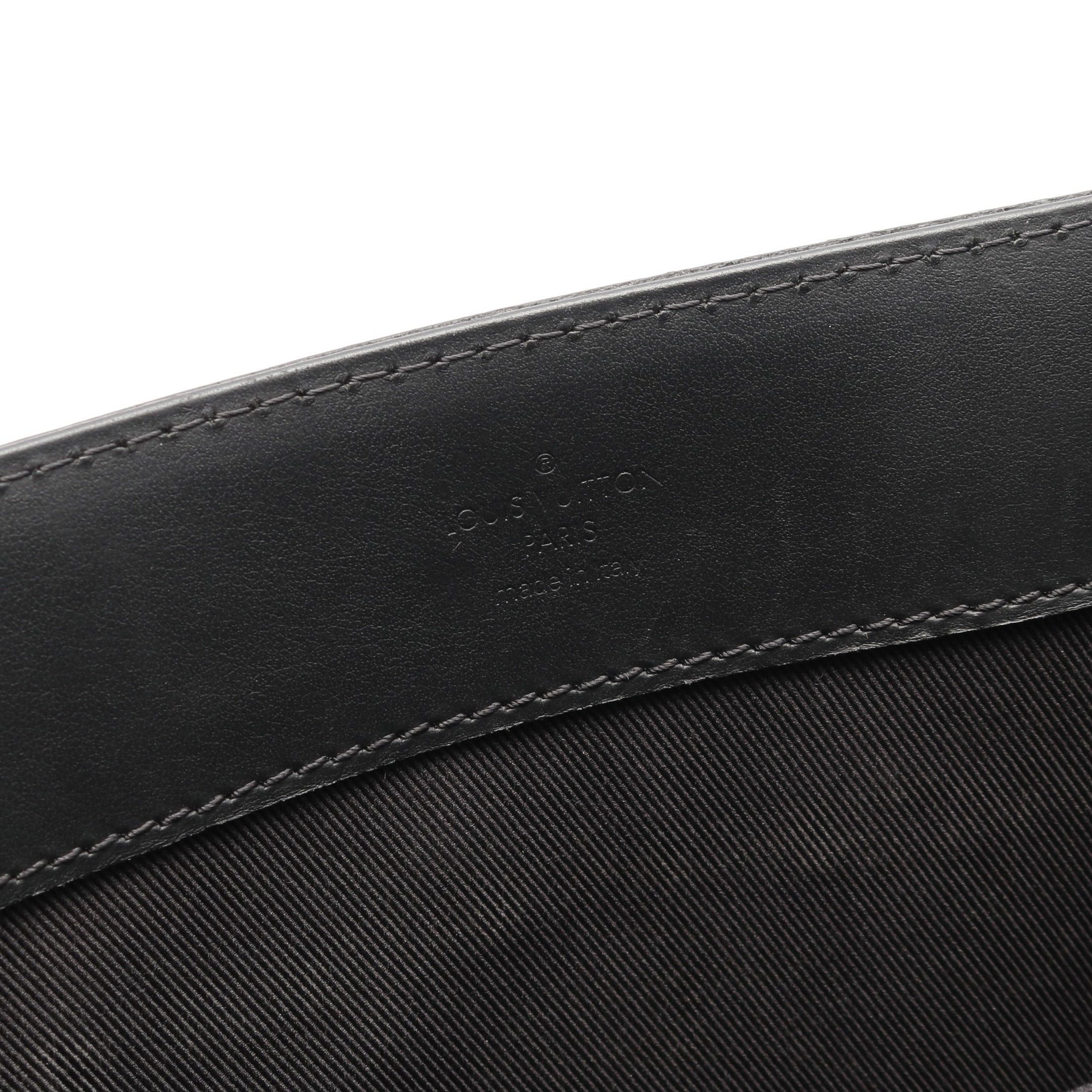 Louis Vuitton Louis Vuitton Sac Plat Monogram Eclipse Handbag Tote Bag Leather Black Size ONE SIZE - 4 Thumbnail