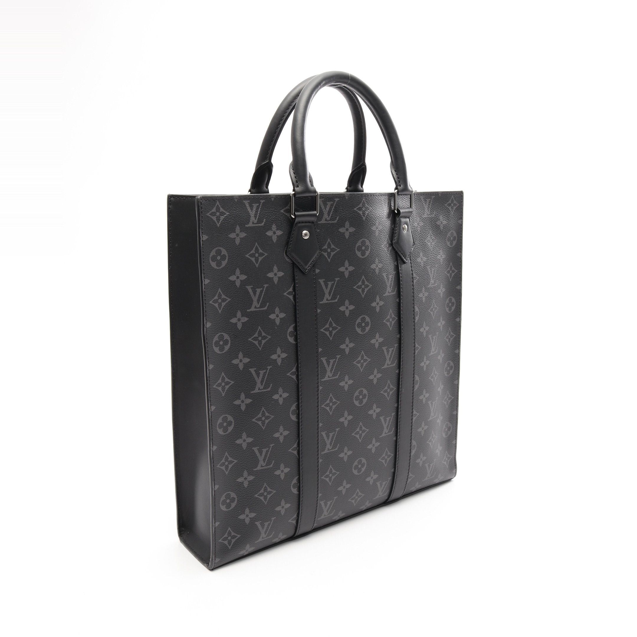 Louis Vuitton Louis Vuitton Sac Plat Monogram Eclipse Handbag Tote Bag Leather Black Size ONE SIZE - 2 Thumbnail