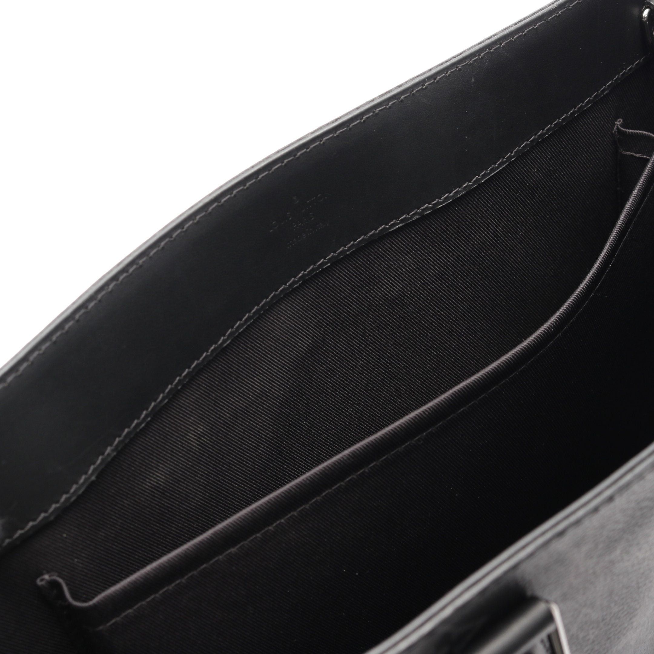 Louis Vuitton Louis Vuitton Sac Plat Monogram Eclipse Handbag Tote Bag Leather Black Size ONE SIZE - 8 Thumbnail