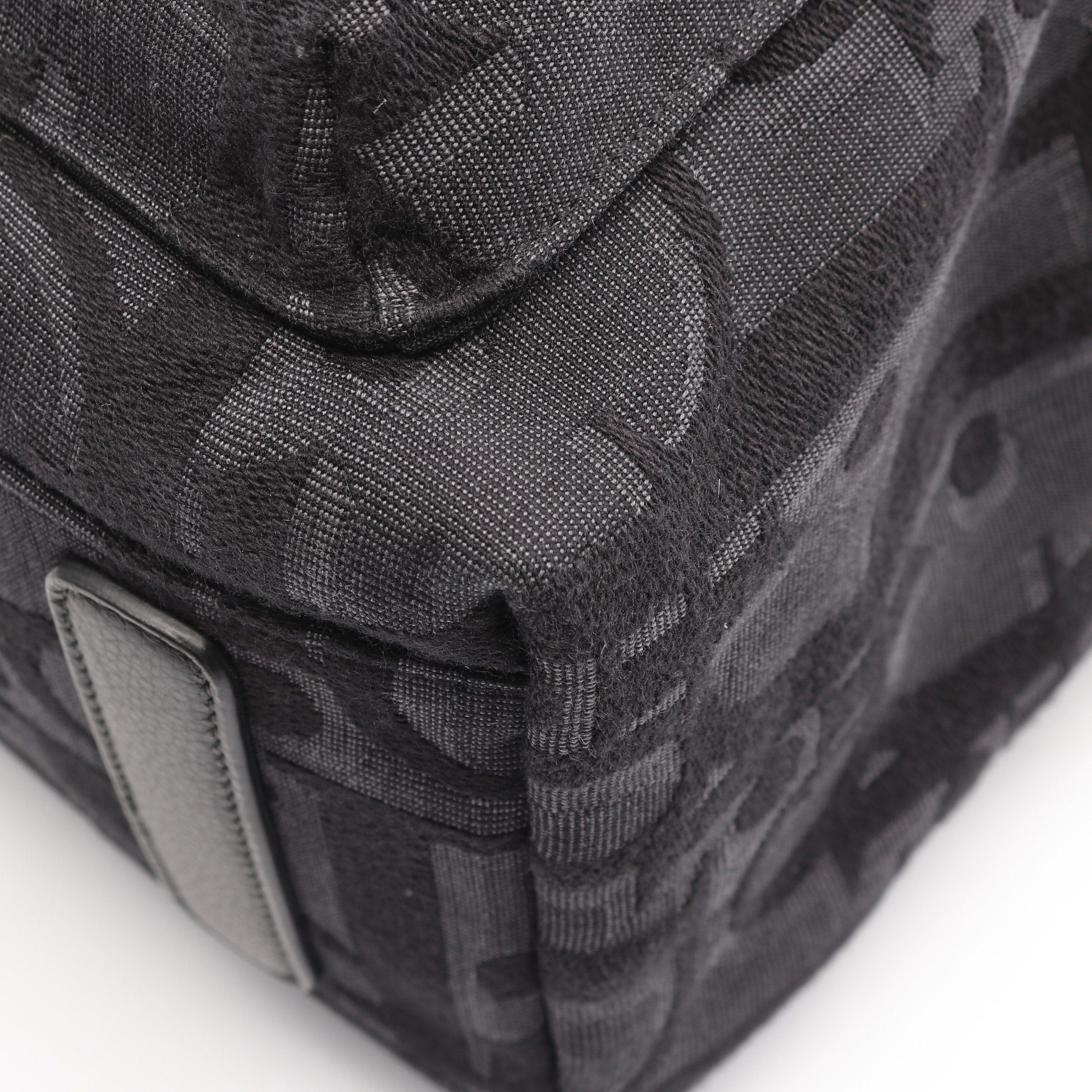 Dior Dior Oblique Jacquard Backpack Rucksack Canvas Leather Black Dark Gray Size ONE SIZE - 5 Thumbnail