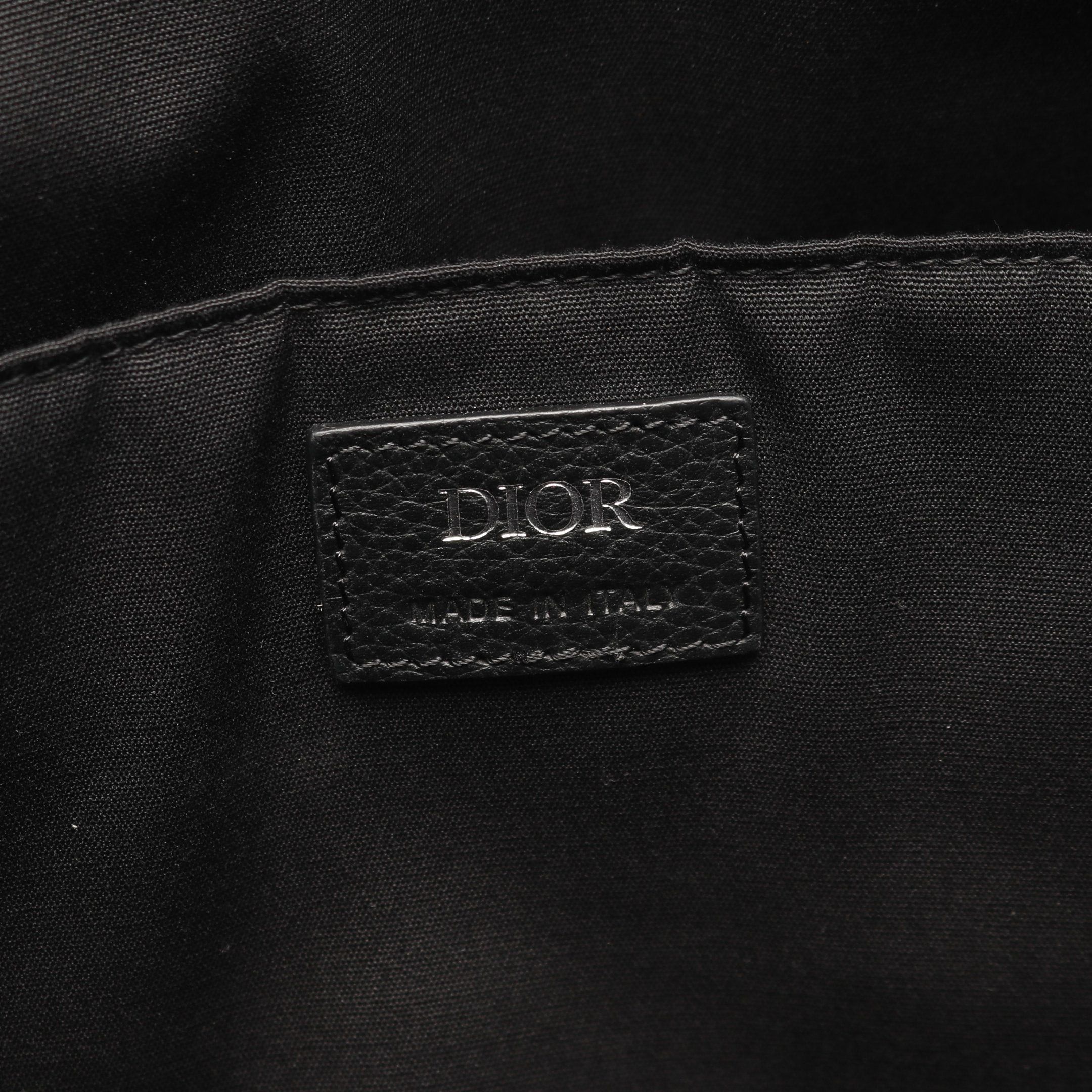 Dior Dior Oblique Jacquard Backpack Rucksack Canvas Leather Black Dark Gray Size ONE SIZE - 4 Thumbnail