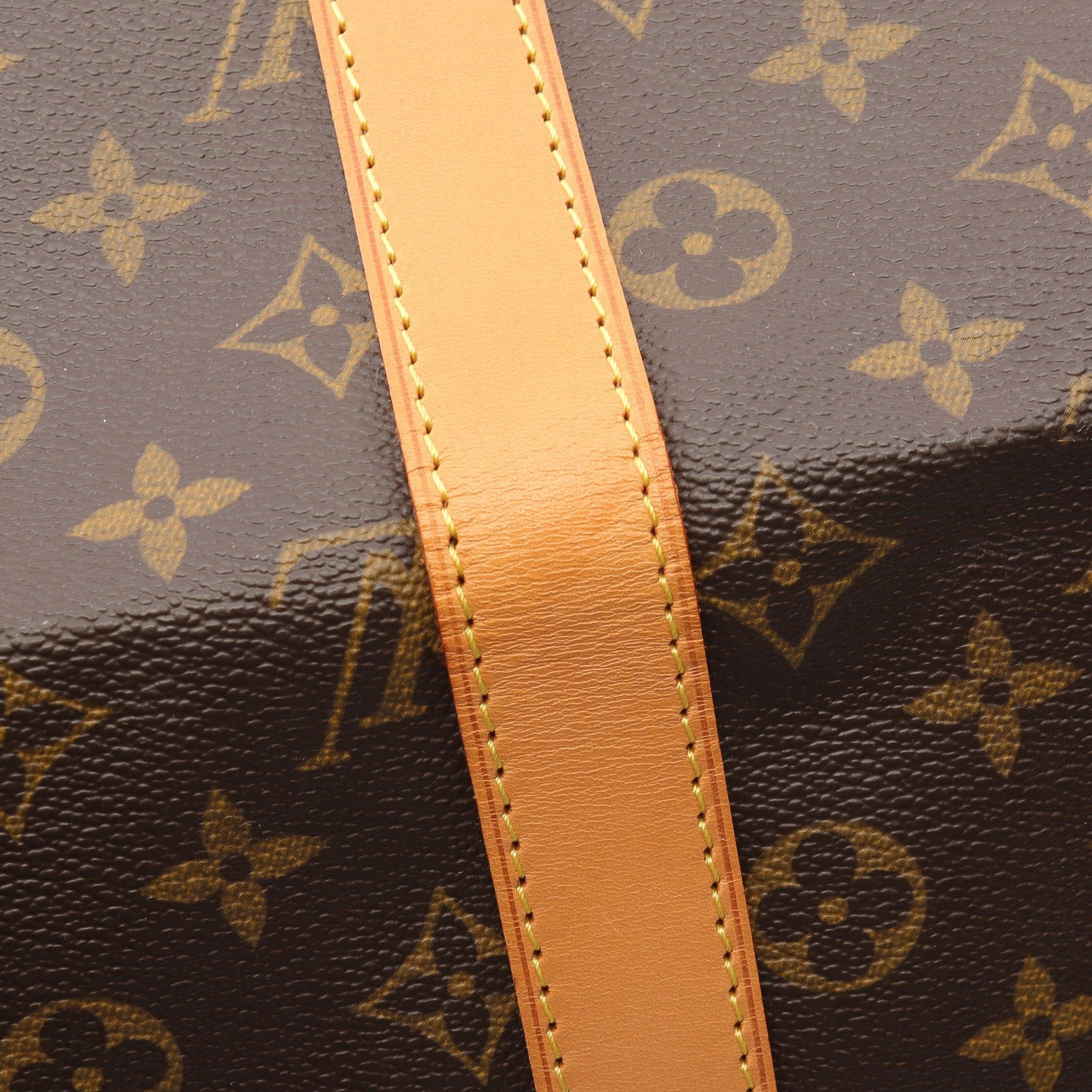 Louis Vuitton Louis Vuitton Keepall 45 Monogram Boston Bag Leather Brown Size ONE SIZE - 8 Thumbnail