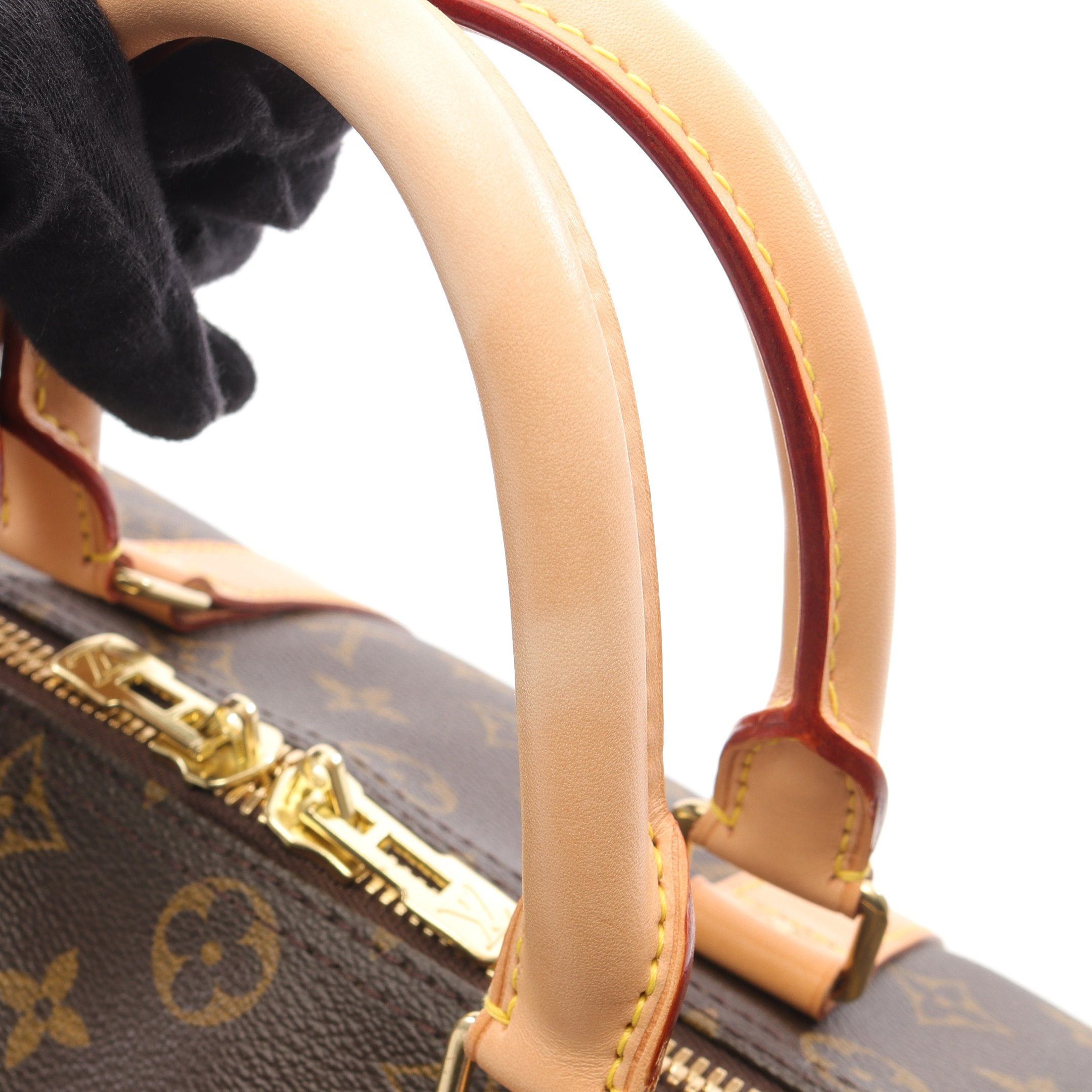 Louis Vuitton Louis Vuitton Keepall 45 Monogram Boston Bag Leather Brown Size ONE SIZE - 7 Thumbnail
