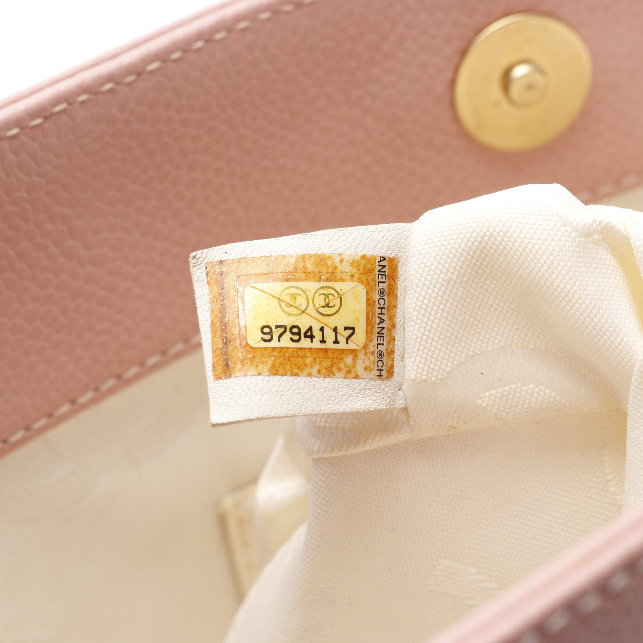 Chanel Chanel Coco Mark Handbag Tote Bag Caviar Skin Pink Gold Hardware Size ONE SIZE - 5 Thumbnail