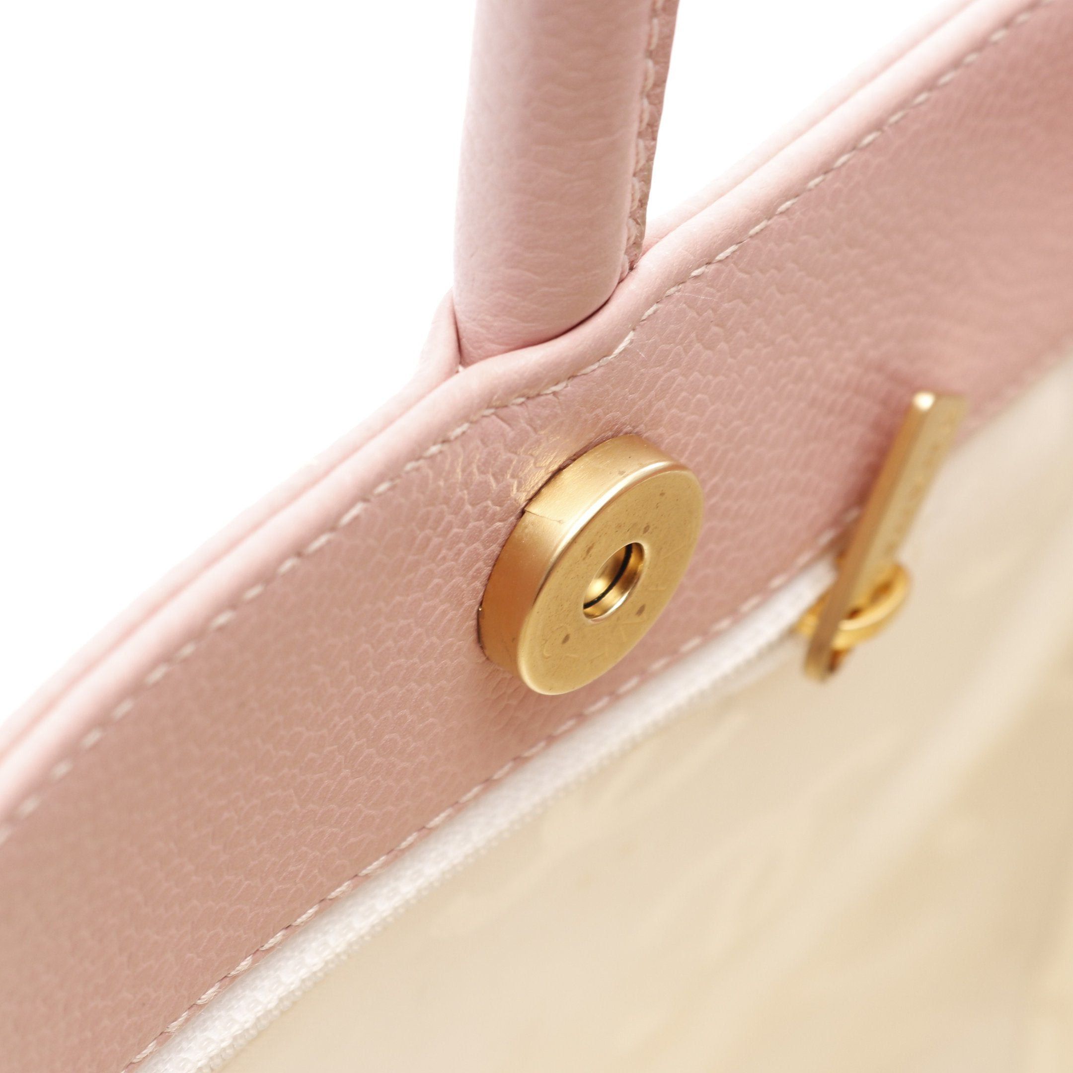 Chanel Chanel Coco Mark Handbag Tote Bag Caviar Skin Pink Gold Hardware Size ONE SIZE - 10 Thumbnail
