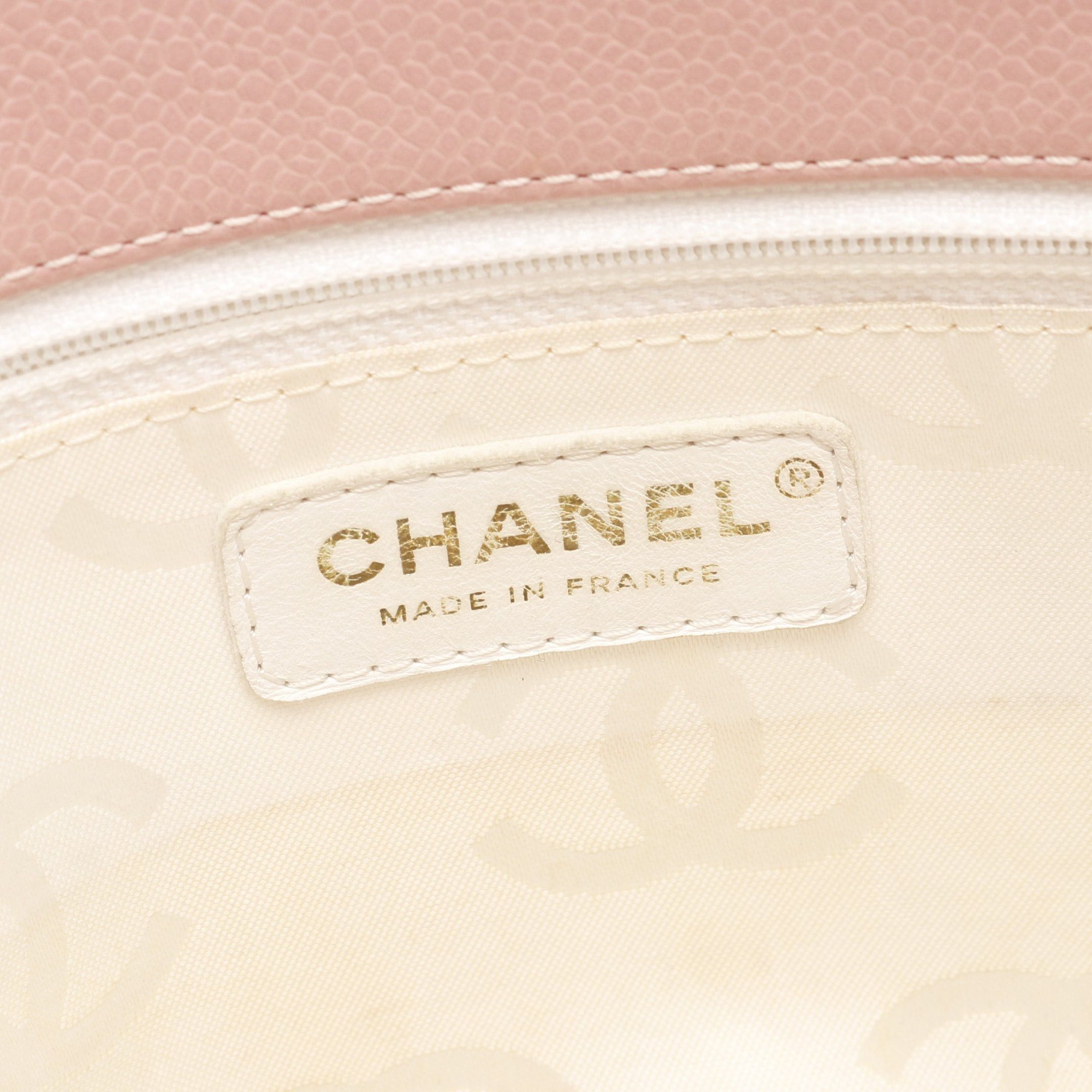 Chanel Chanel Coco Mark Handbag Tote Bag Caviar Skin Pink Gold Hardware Size ONE SIZE - 4 Thumbnail