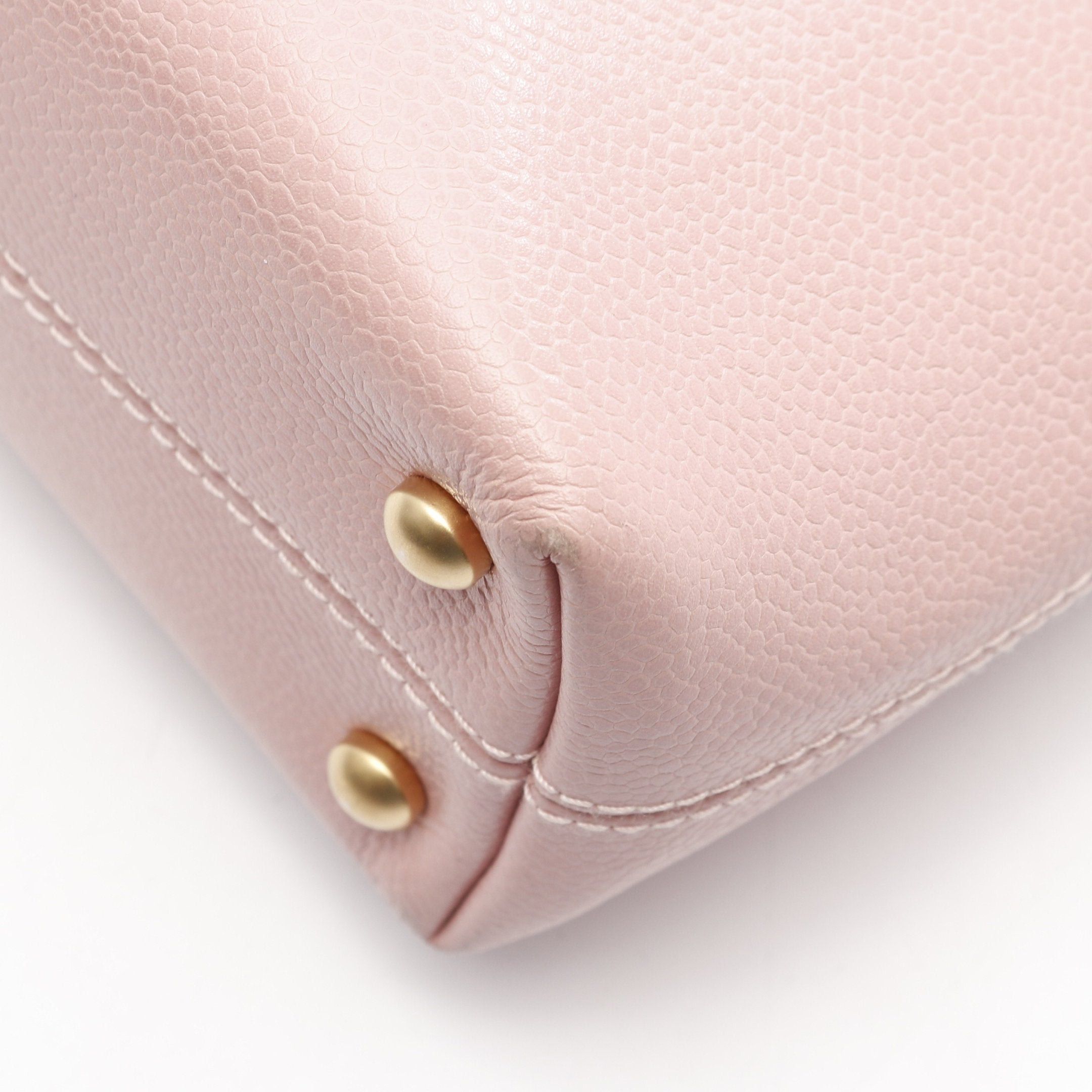 Chanel Chanel Coco Mark Handbag Tote Bag Caviar Skin Pink Gold Hardware Size ONE SIZE - 7 Thumbnail