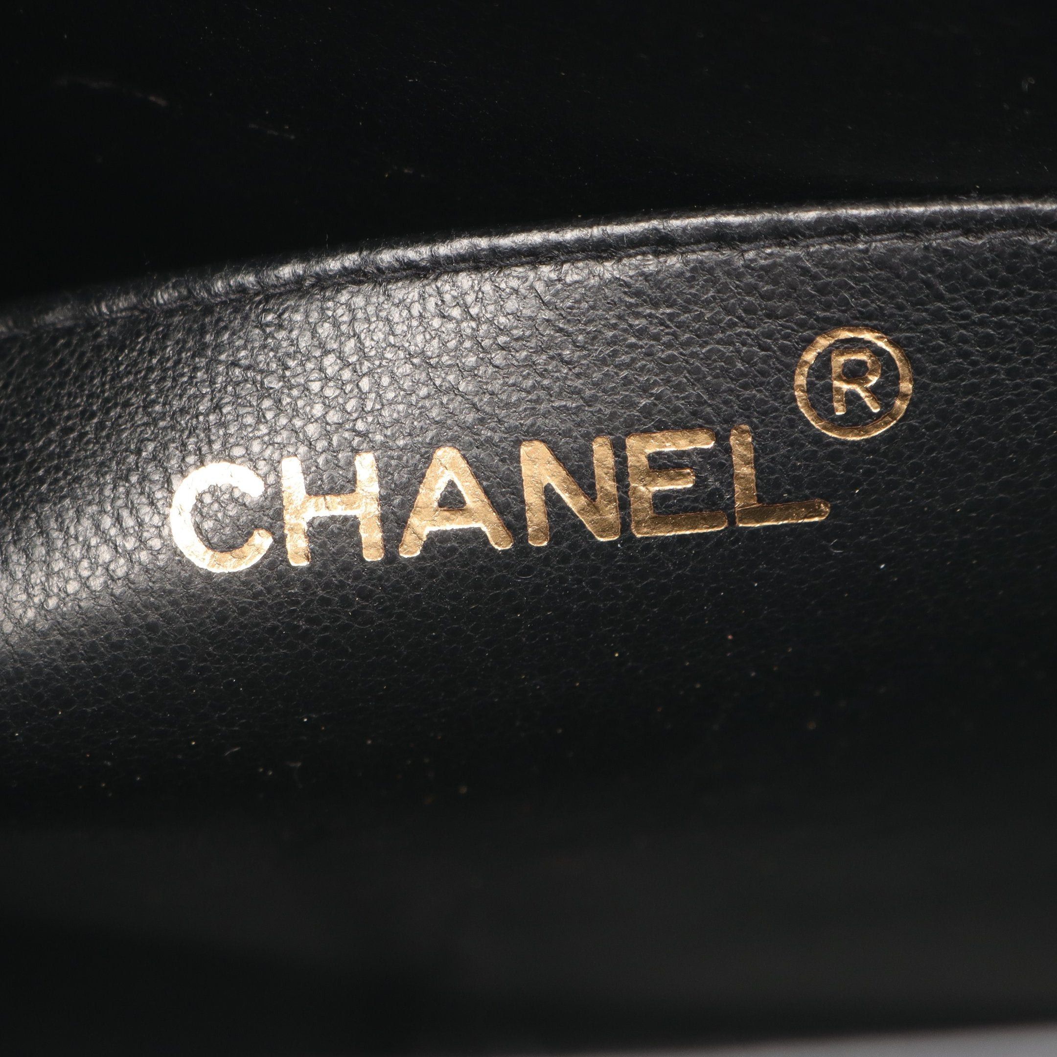 Chanel Chanel Mademoiselle Handbag Caviar Skin Black Gold Hardware Size ONE SIZE - 4 Thumbnail