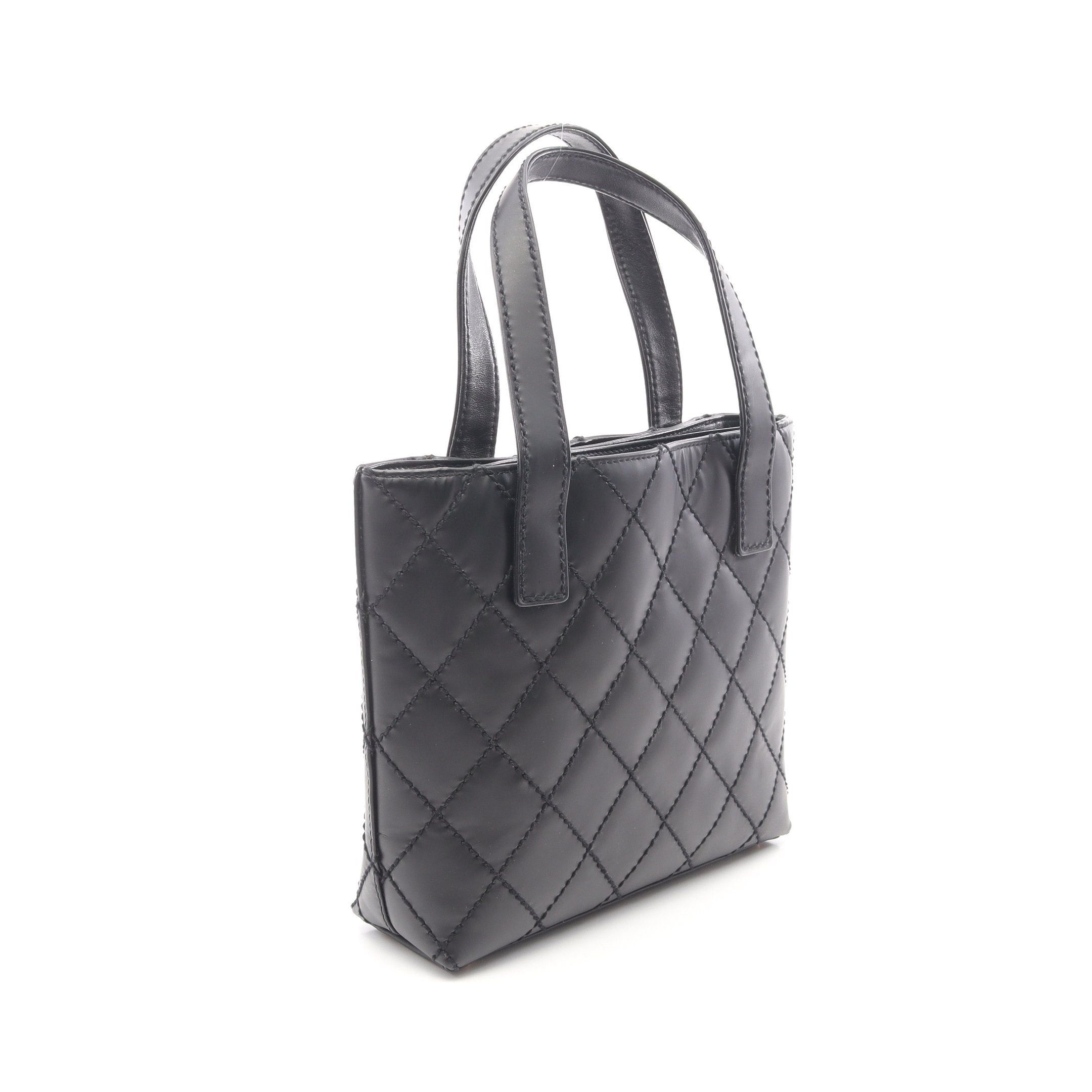 Chanel Chanel Wild Stitch Handbag Tote Bag Leather Black Gold Hardware Size ONE SIZE - 2 Thumbnail