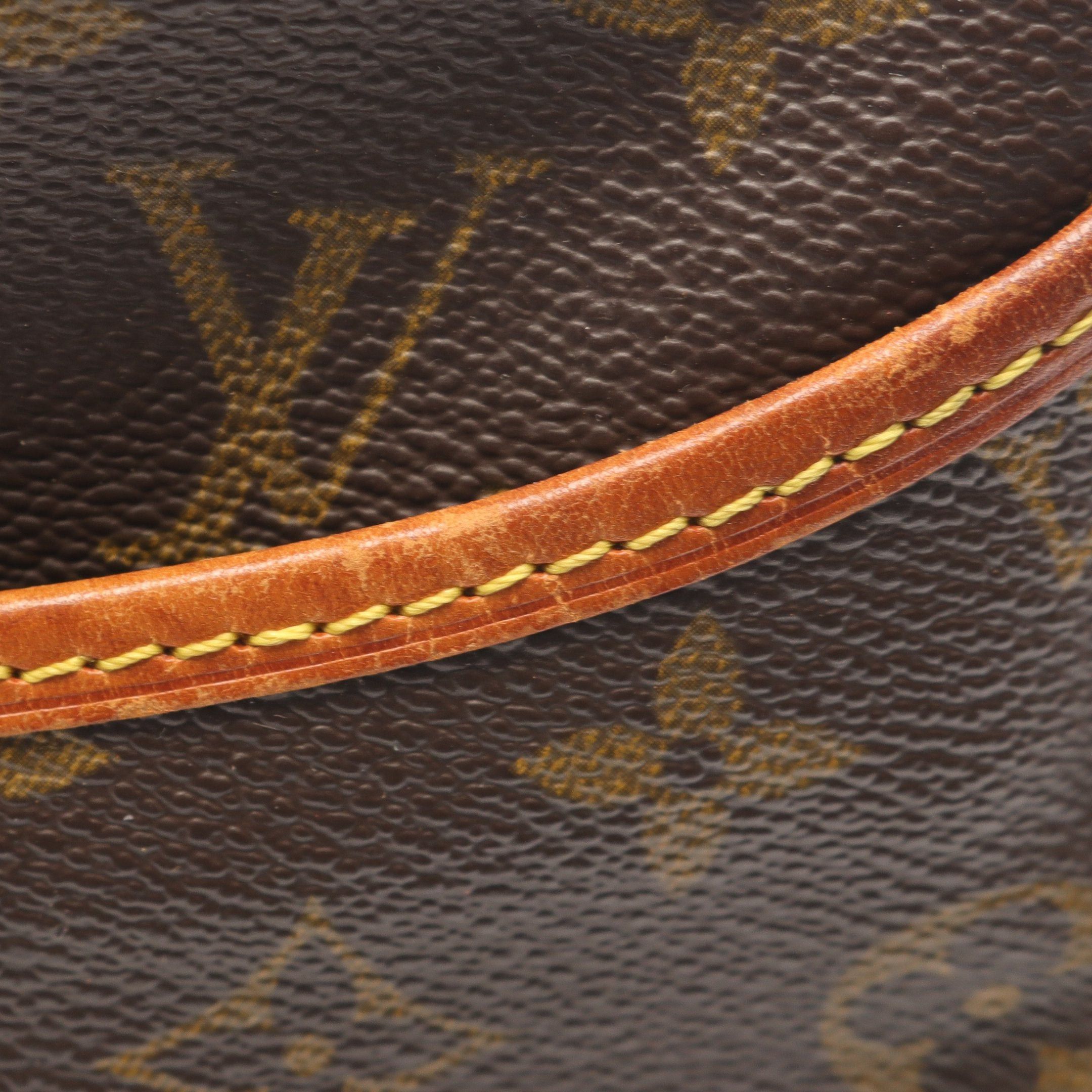 Louis Vuitton Louis Vuitton Deauville Bowling Vanity Monogram Handbag Leather Brown Size ONE SIZE - 10 Thumbnail