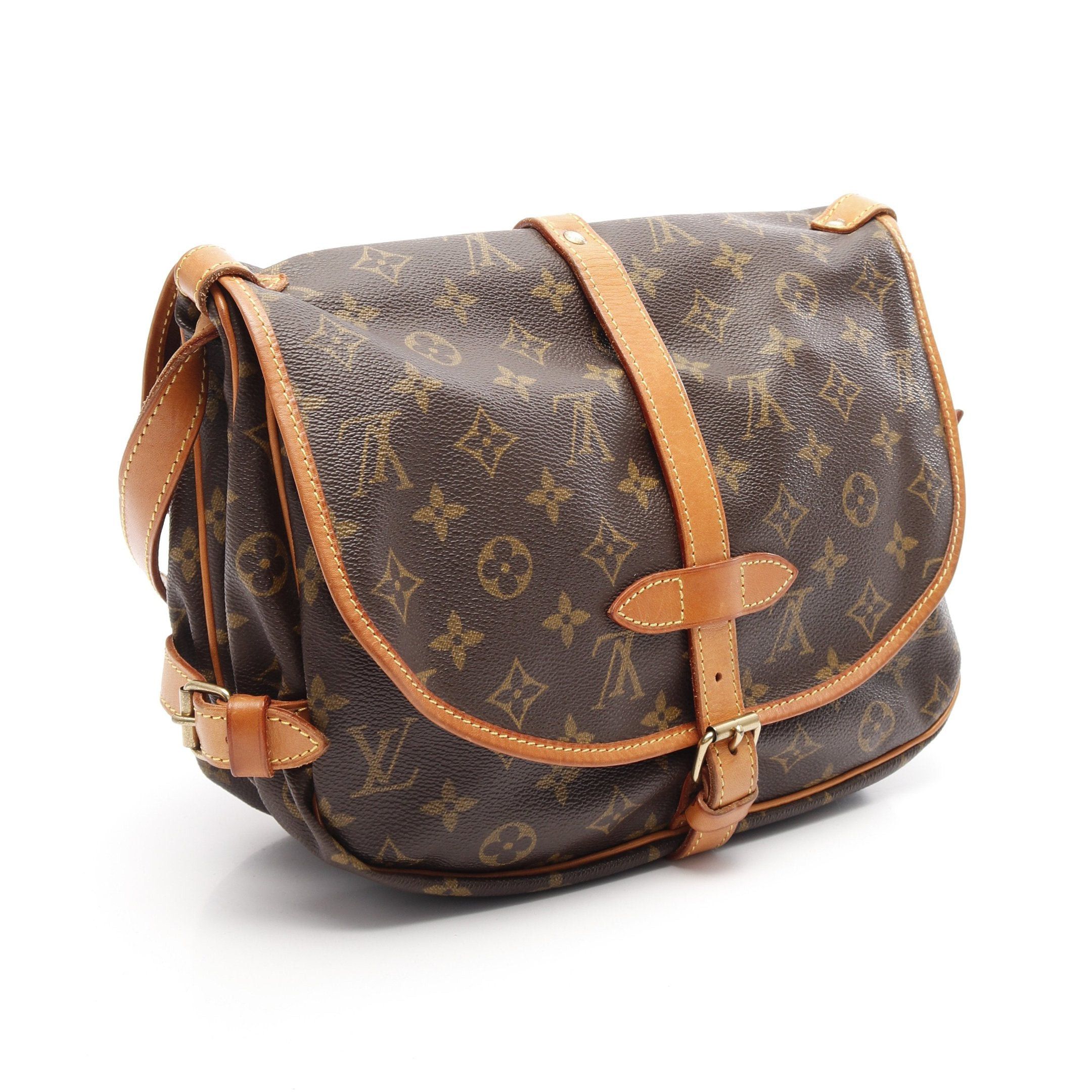 Louis Vuitton Louis Vuitton Saumur 30 Monogram Shoulder Bag Leather Brown Size ONE SIZE - 2 Thumbnail
