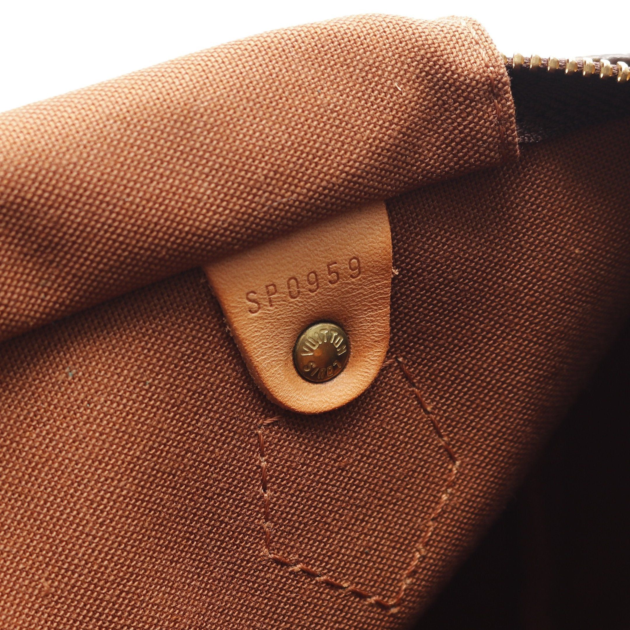 Louis Vuitton Louis Vuitton Speedy 30 Monogram Handbag Leather Brown Size ONE SIZE - 5 Thumbnail