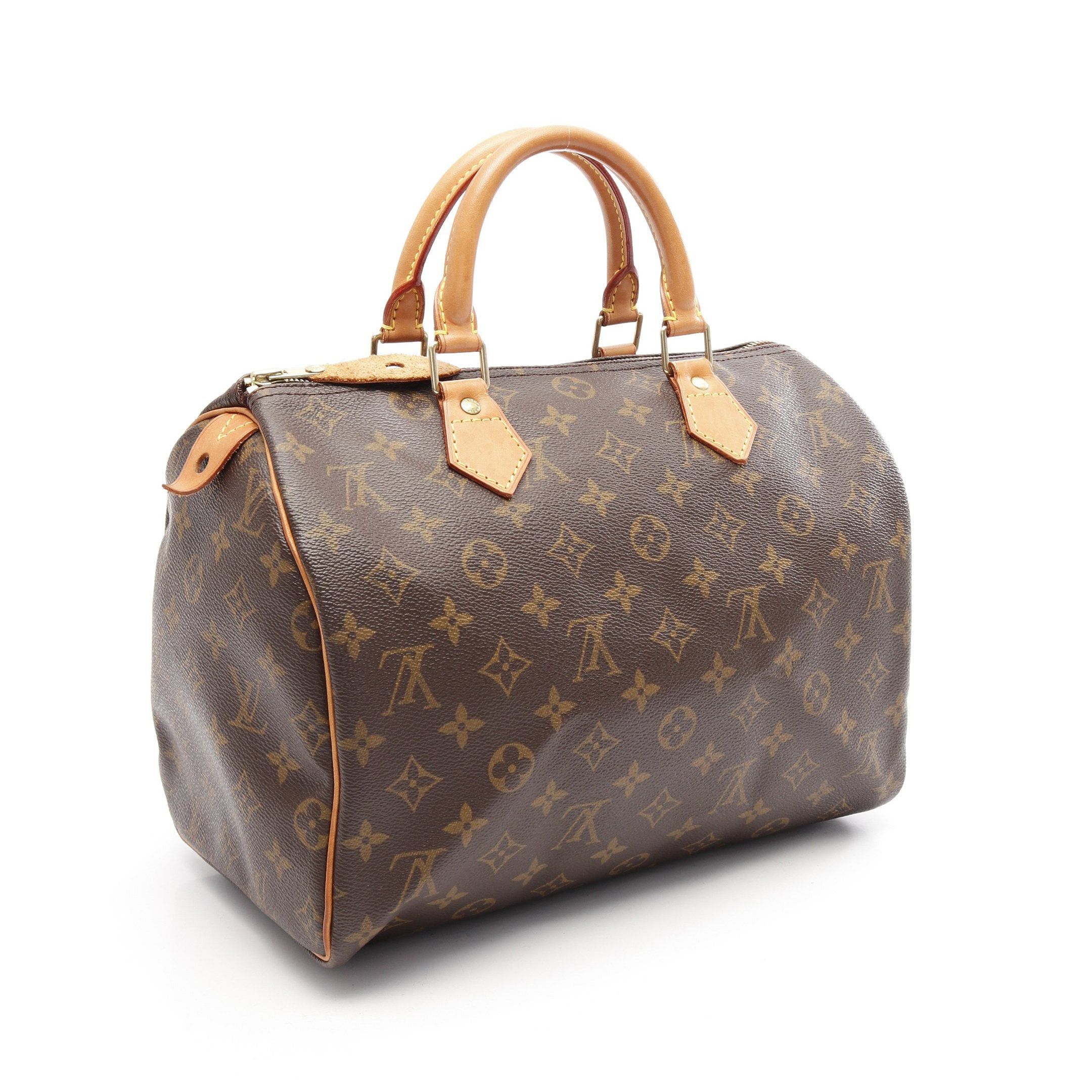 Louis Vuitton Louis Vuitton Speedy 30 Monogram Handbag Leather Brown Size ONE SIZE - 2 Thumbnail