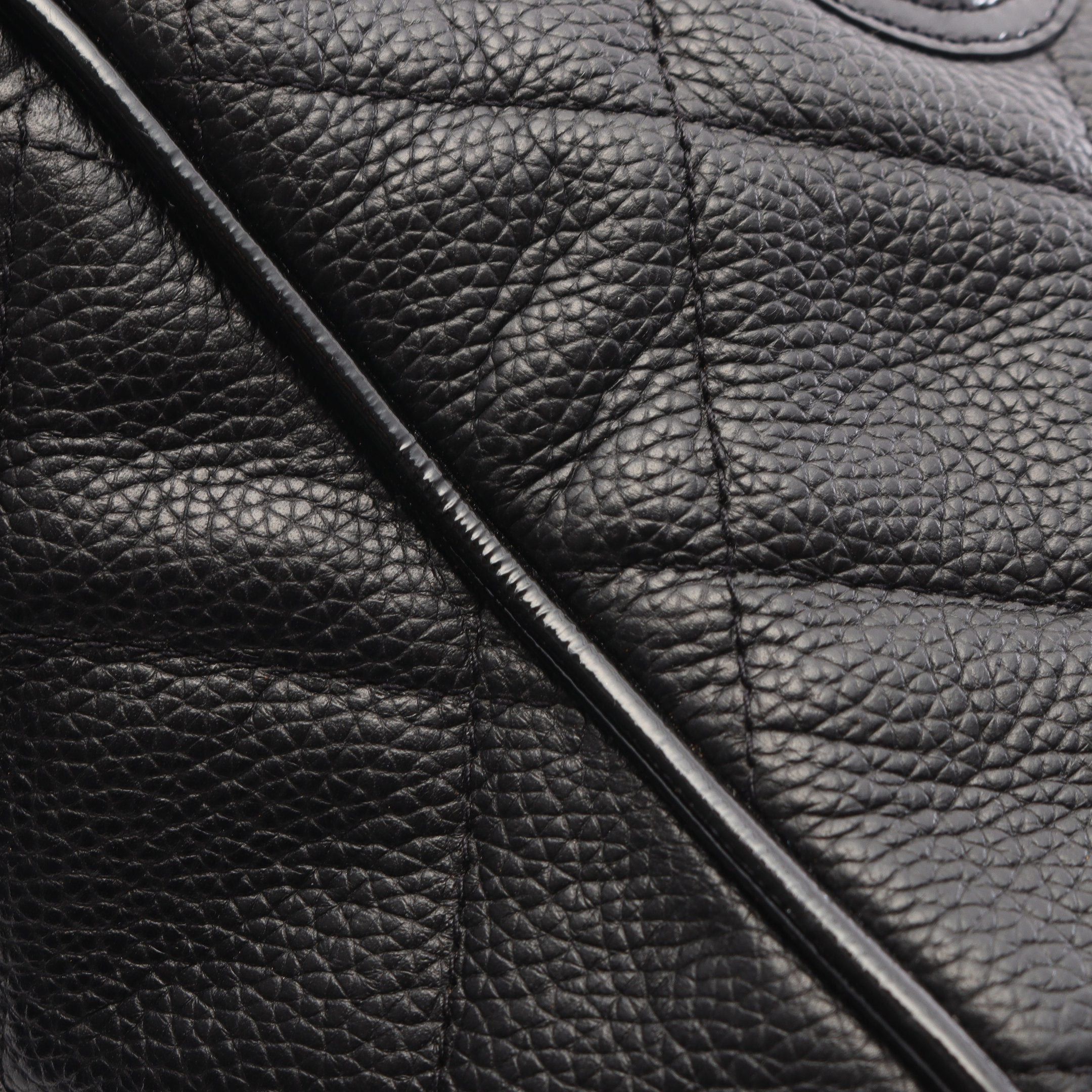 Chanel Chanel Matelasse Logo Mini Boston Bag Handbag Caviar Skin Black Silver Hardware Size ONE SIZE - 8 Thumbnail