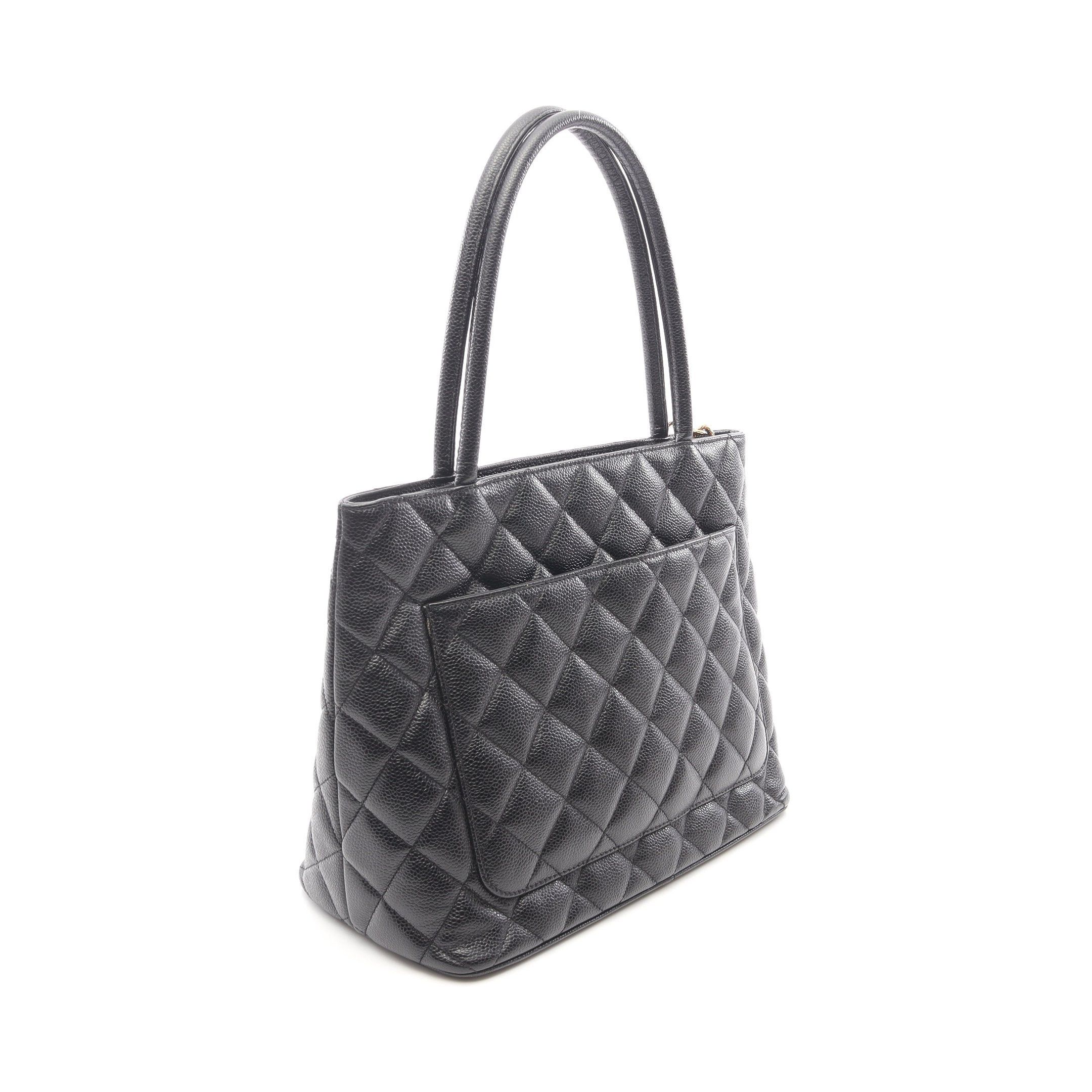 Chanel Chanel Reissue Tote Handbag Bag Caviar Skin Black Gold Hardware Size ONE SIZE - 2 Thumbnail