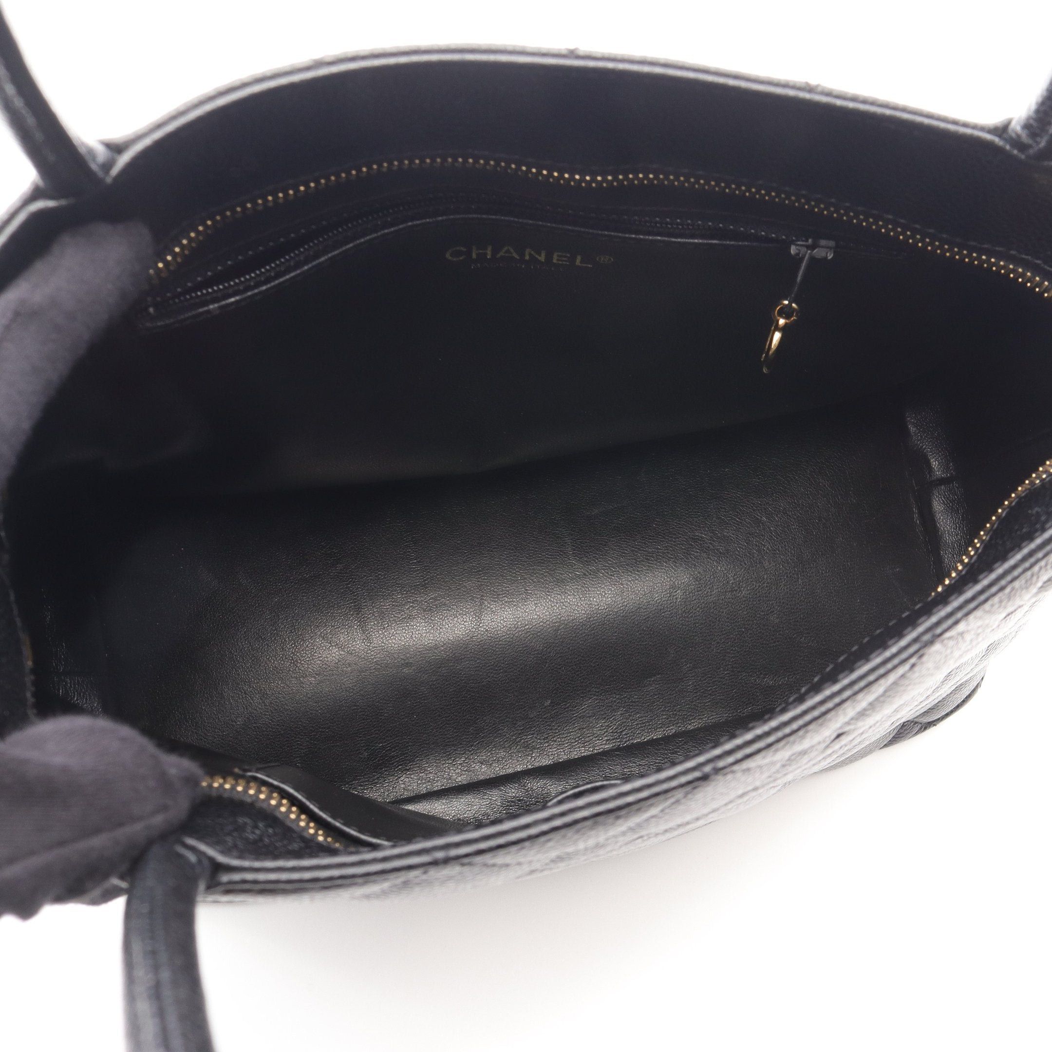Chanel Chanel Reissue Tote Handbag Bag Caviar Skin Black Gold Hardware Size ONE SIZE - 3 Thumbnail