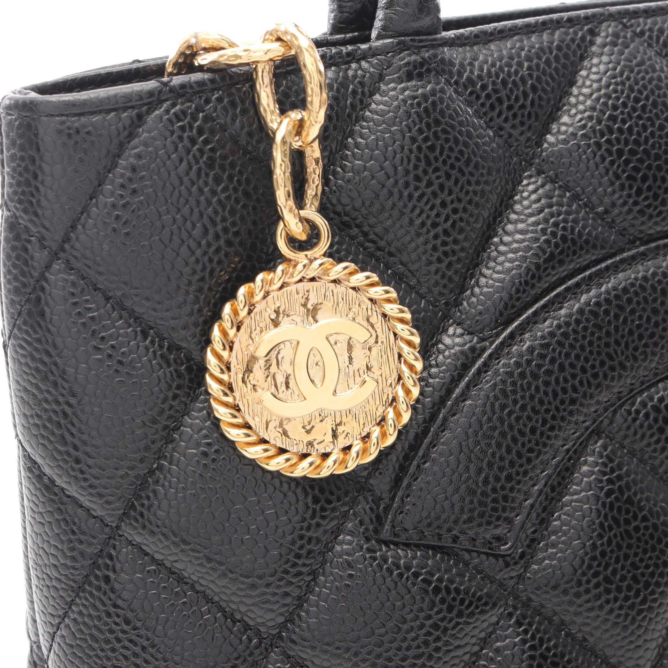 Chanel Chanel Reissue Tote Handbag Bag Caviar Skin Black Gold Hardware Size ONE SIZE - 8 Thumbnail
