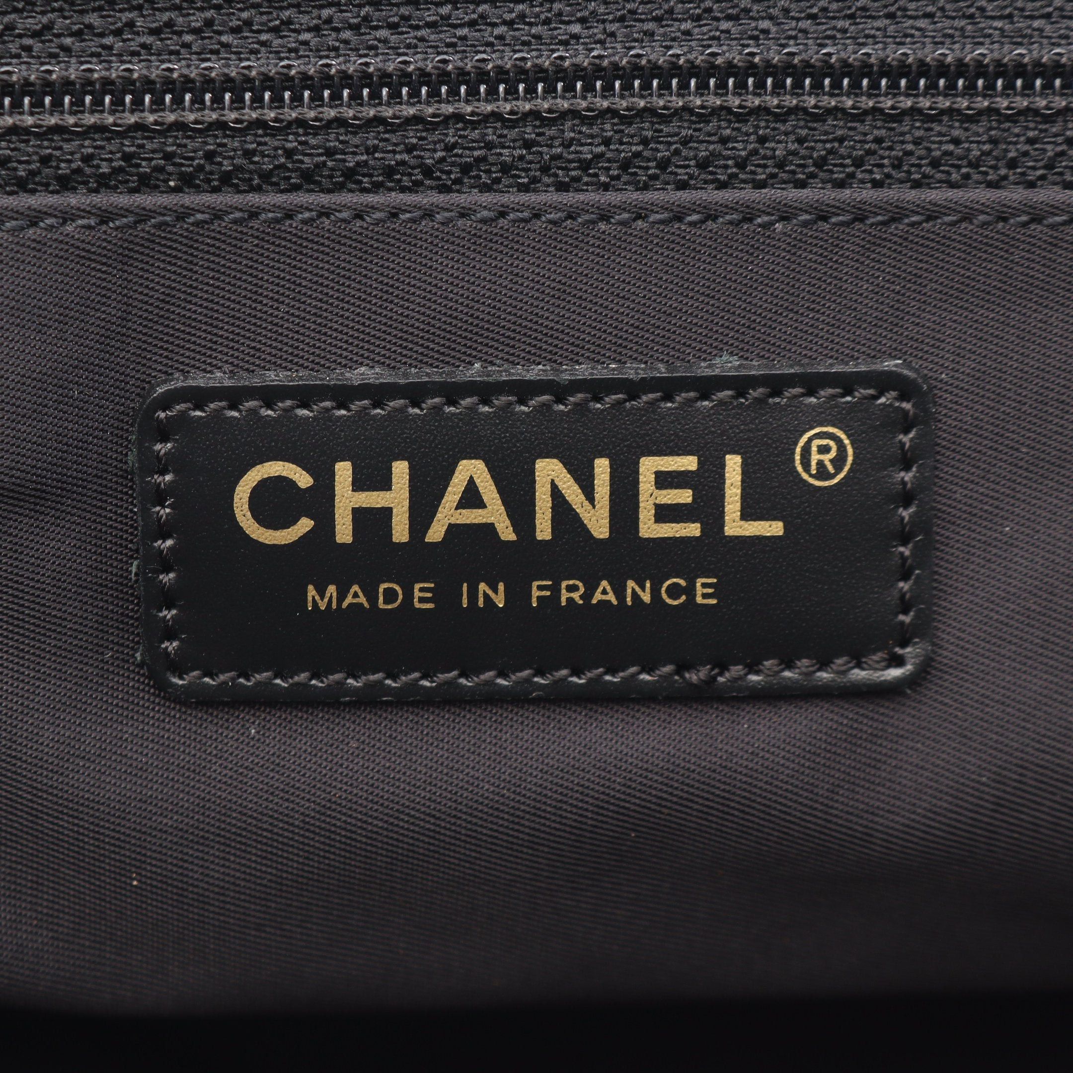 Chanel Chanel New Travel Line Mm Handbag Tote Bag Nylon Canvas Leather Black Gold Hardware Size ONE SIZE - 4 Thumbnail