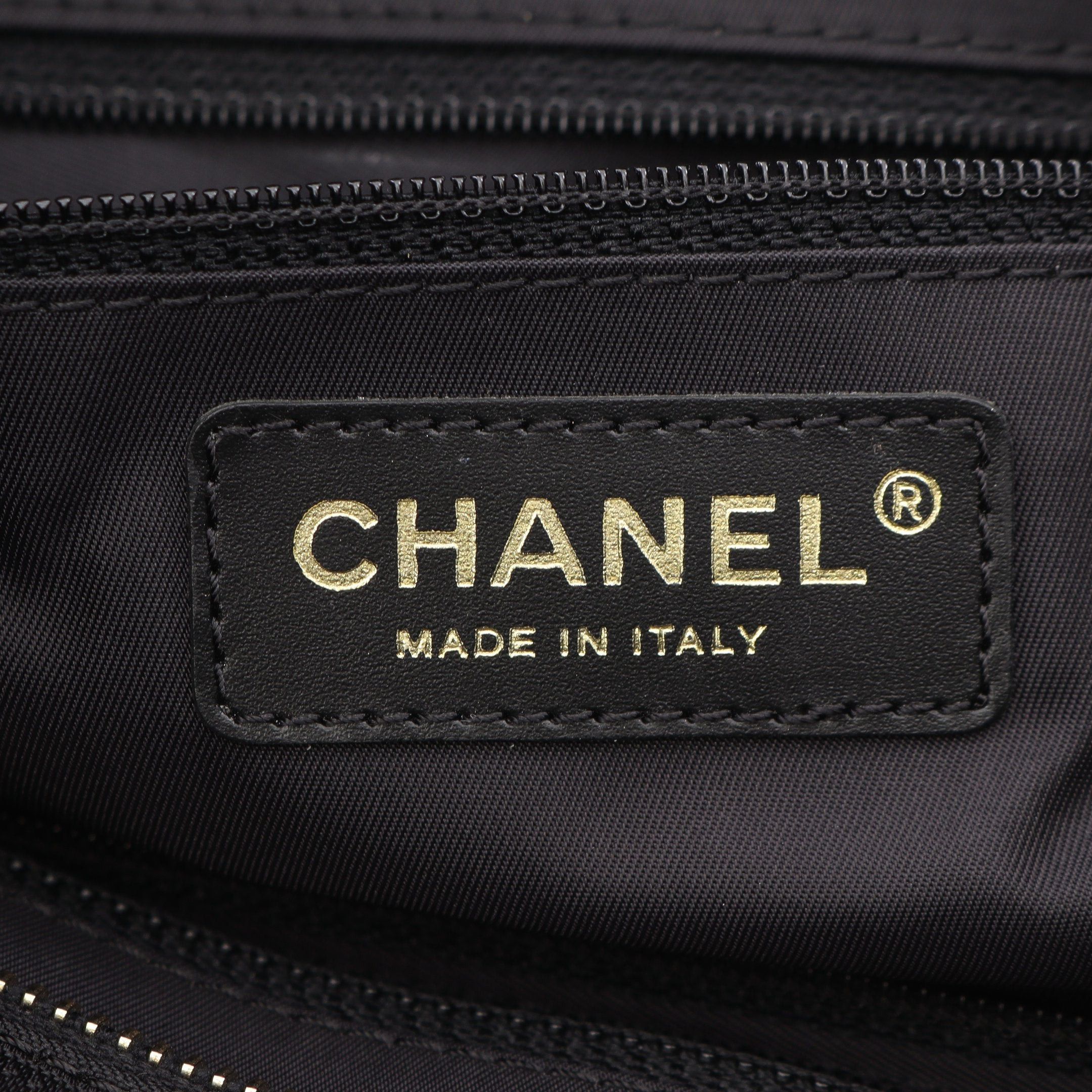 Chanel Chanel New Travel Line Gm Shoulder Bag Tote Nylon Canvas Leather Black Gold Hardware Size ONE SIZE - 4 Thumbnail
