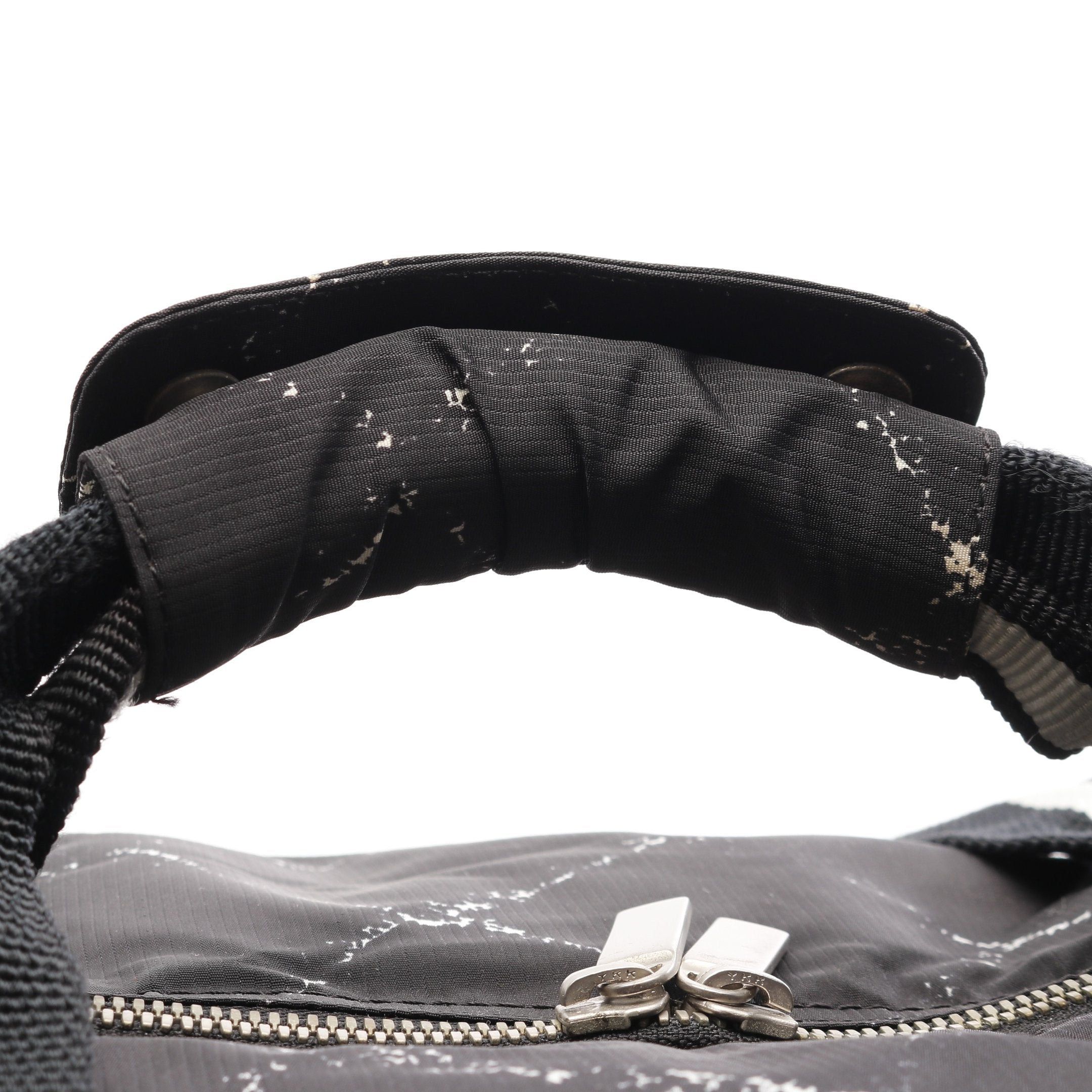 Chanel Chanel Old Travel Line Boston Bag Nylon Black White Silver Hardware Size ONE SIZE - 7 Thumbnail