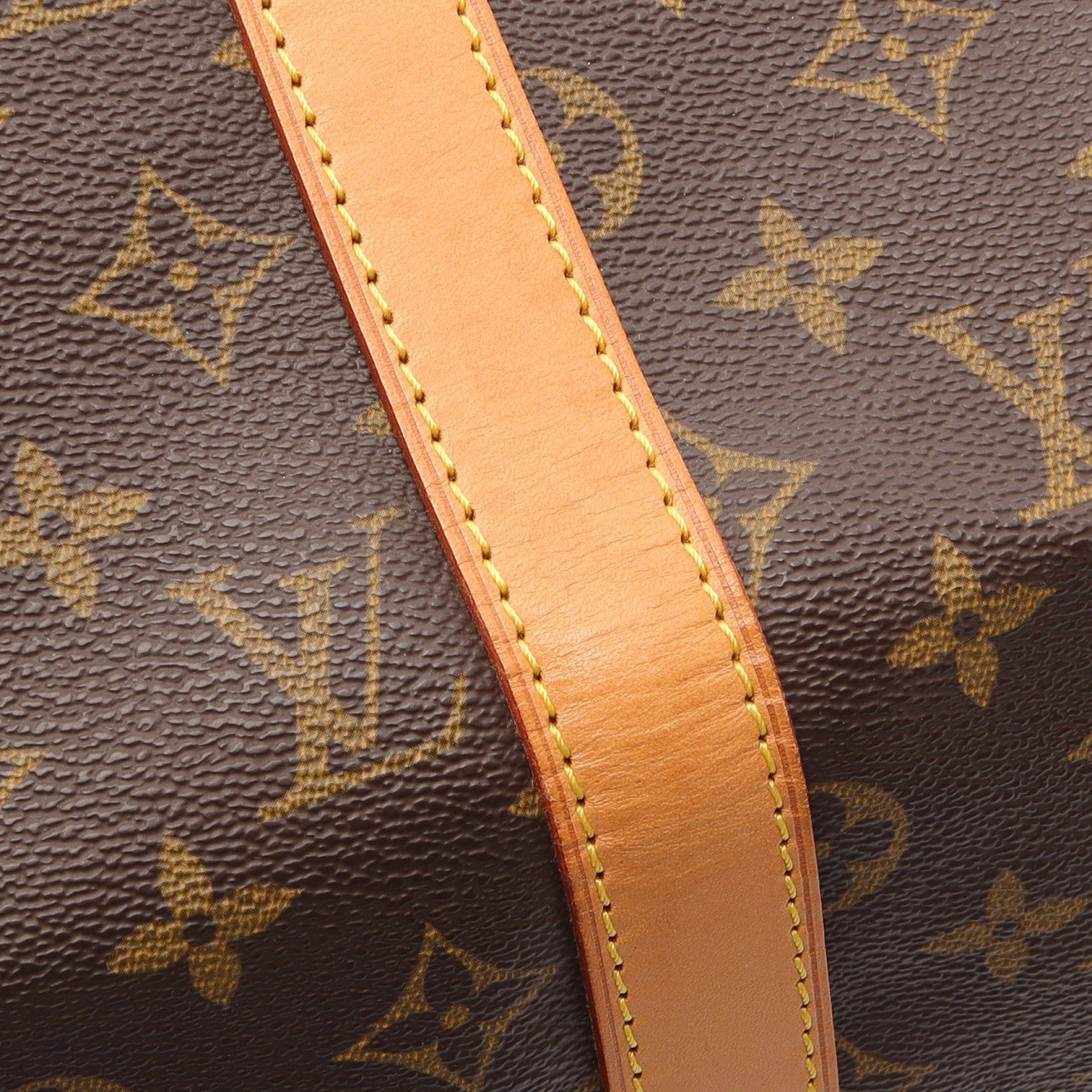 Louis Vuitton Louis Vuitton Keepall 50 Monogram Boston Bag Leather Brown Size ONE SIZE - 8 Thumbnail