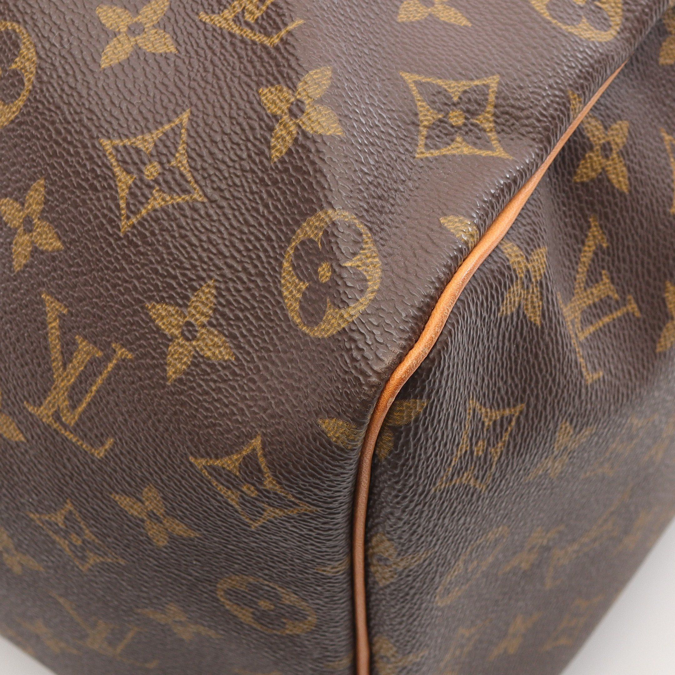 Louis Vuitton Louis Vuitton Keepall 50 Monogram Boston Bag Leather Brown Size ONE SIZE - 9 Thumbnail