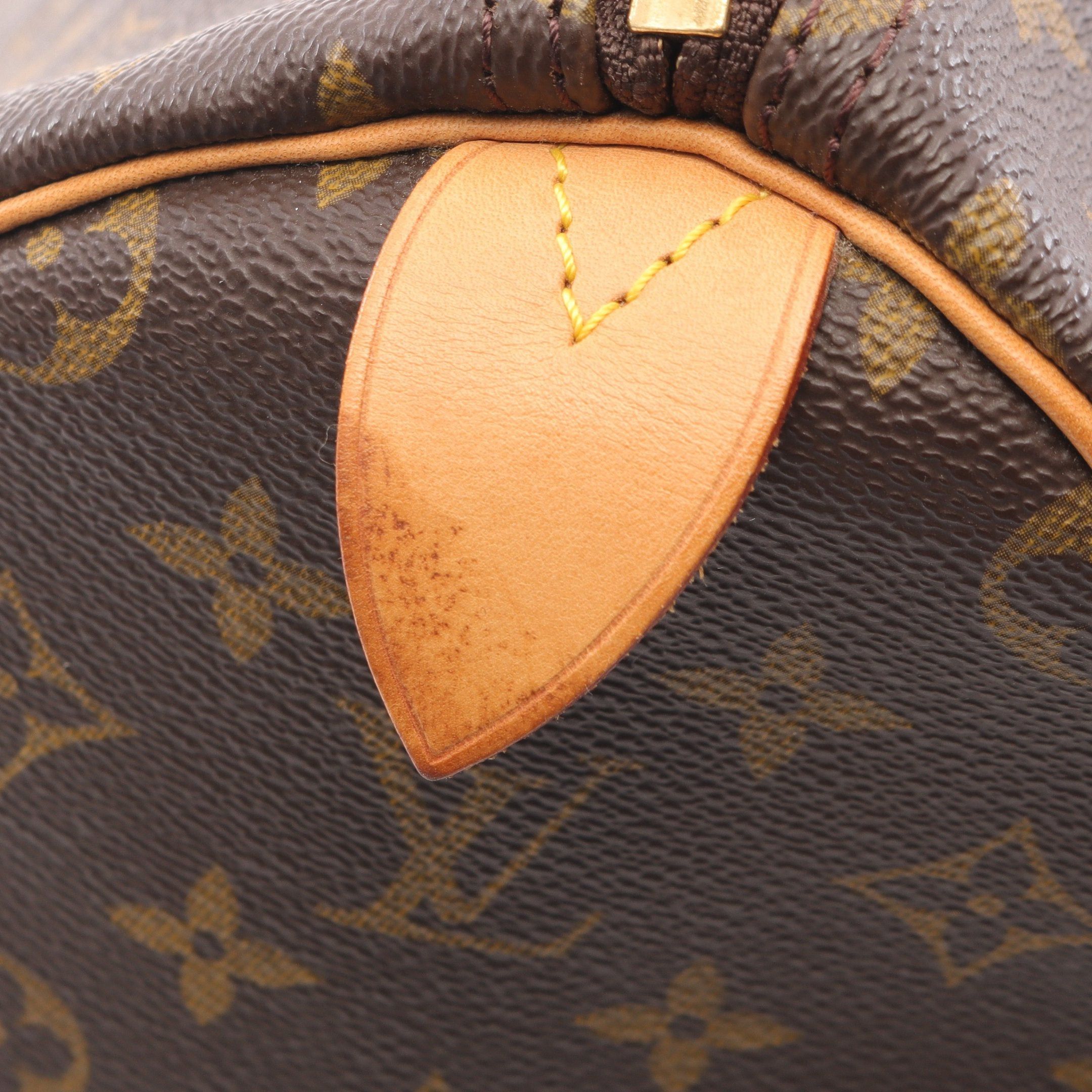 Louis Vuitton Louis Vuitton Keepall 50 Monogram Boston Bag Leather Brown Size ONE SIZE - 6 Thumbnail