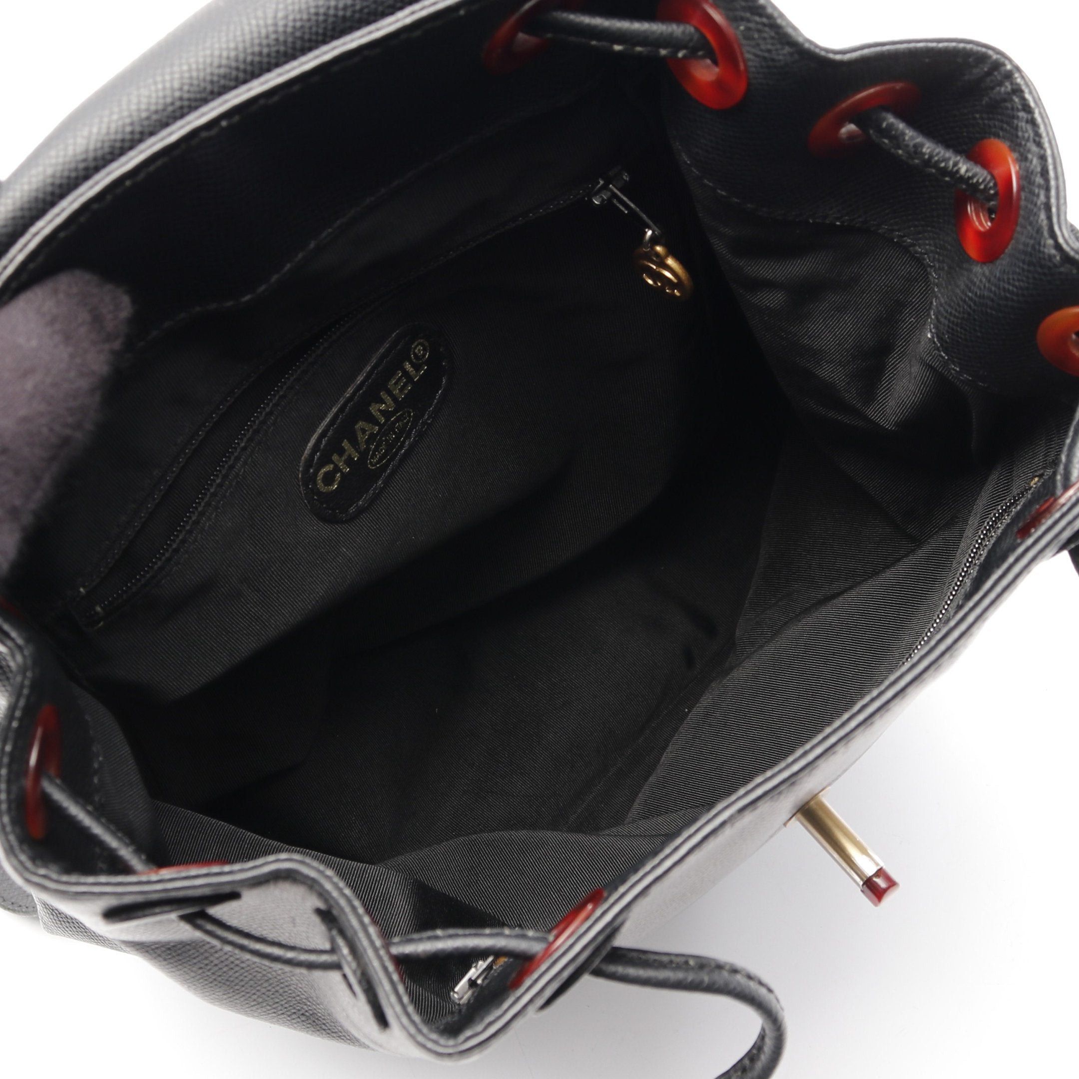 Chanel Chanel Coco Mark Rucksack Caviar Skin Black Gold Hardware Size ONE SIZE - 3 Thumbnail