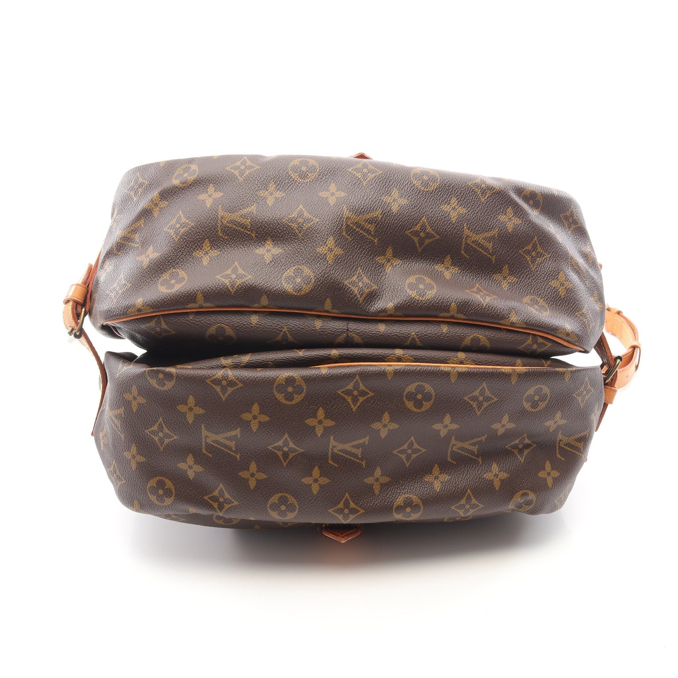 Louis Vuitton Louis Vuitton Saumur 35 Monogram Shoulder Bag Leather Brown Size ONE SIZE - 15 Thumbnail