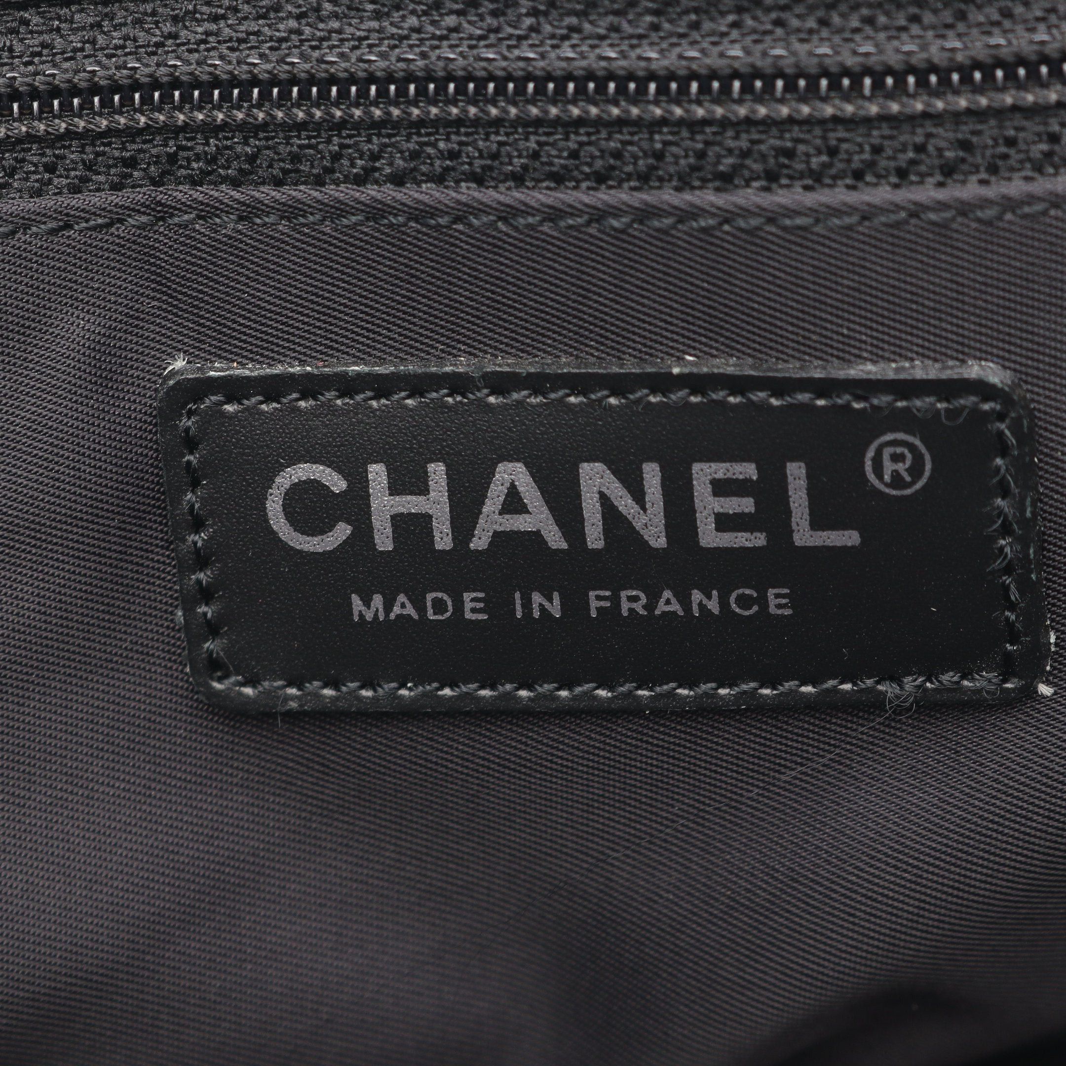 Chanel Chanel New Travel Line Pm Handbag Tote Bag Nylon Canvas Leather Black Dark Brown Silver Hardware Size ONE SIZE - 4 Thumbnail