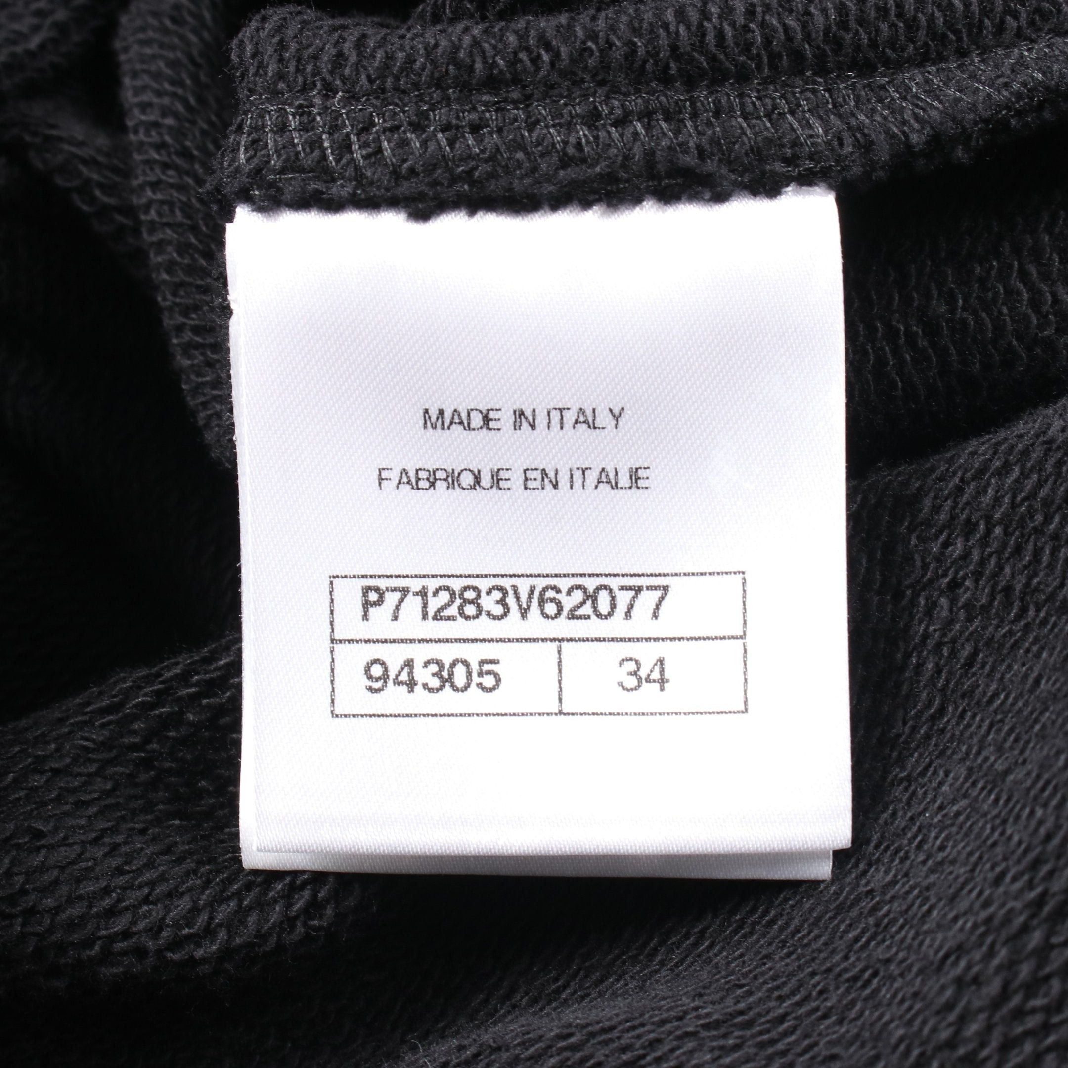 Chanel Chanel T-Shirt Logo Cotton Black Size ONE SIZE - 5 Thumbnail