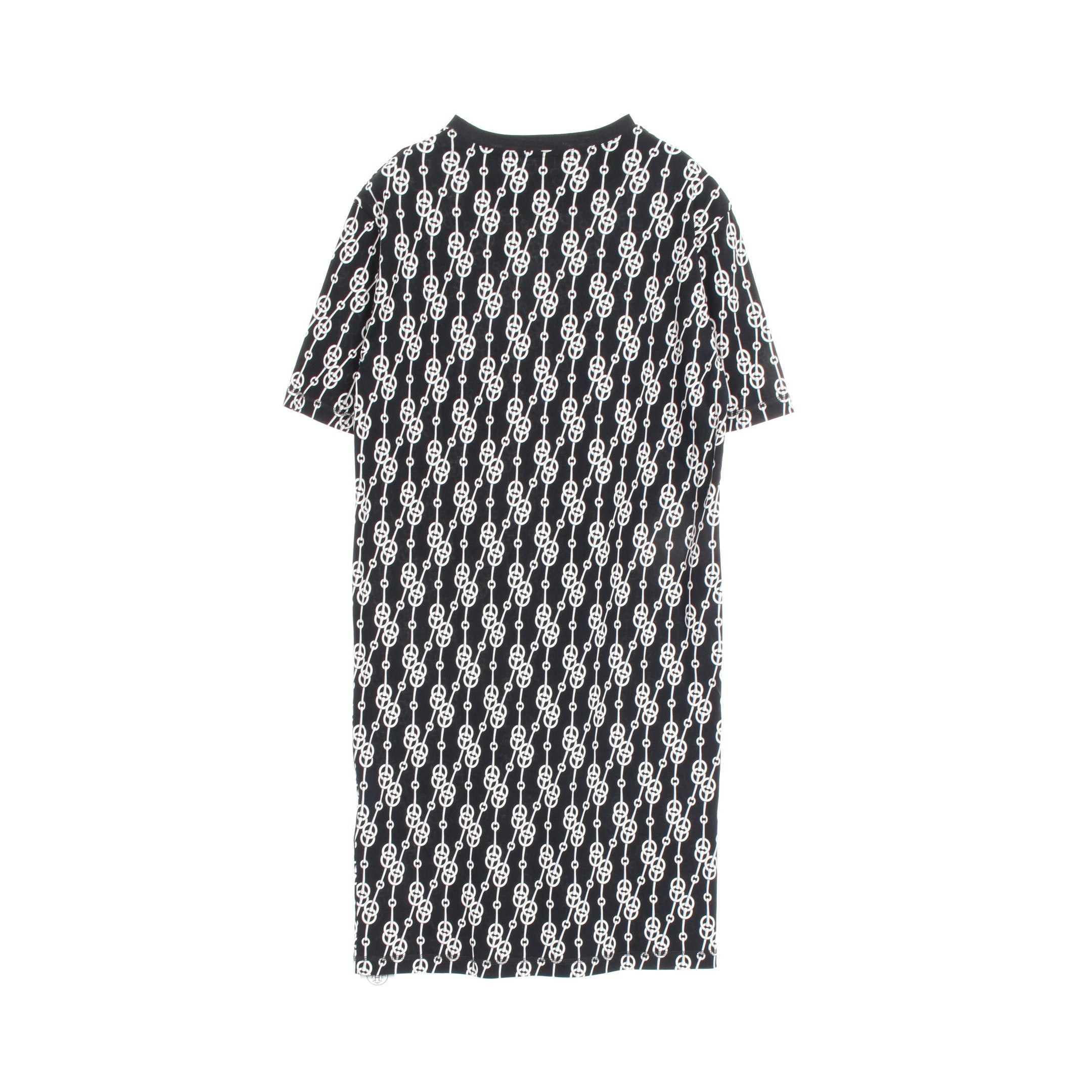 Hermes Hermes T-Shirt One Piece Cricketis All-Over Pattern Cotton Black White Size ONE SIZE - 2 Thumbnail