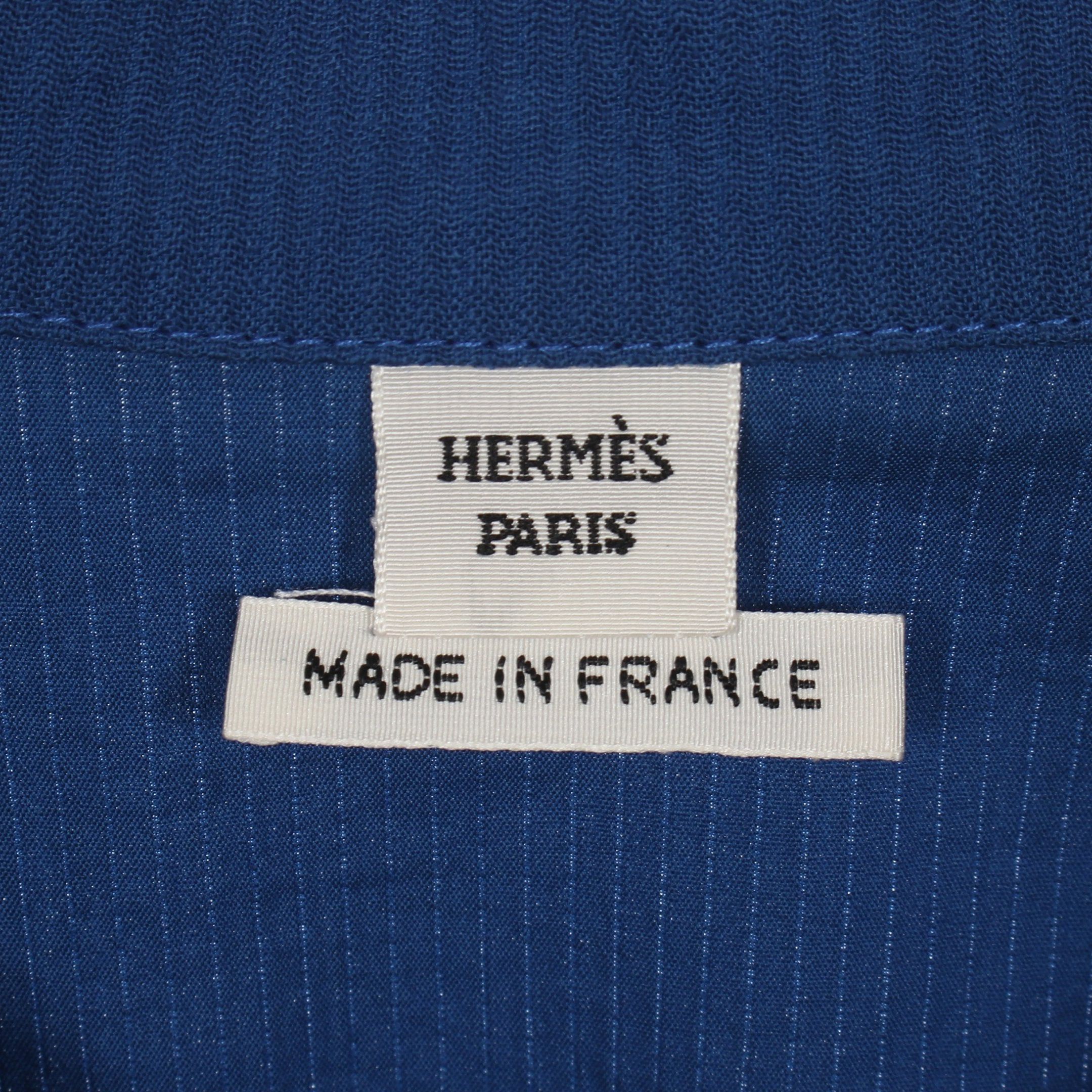 Hermes Hermes Chaîne Shirt Dress Cotton Nylon Blue Size ONE SIZE - 3 Thumbnail