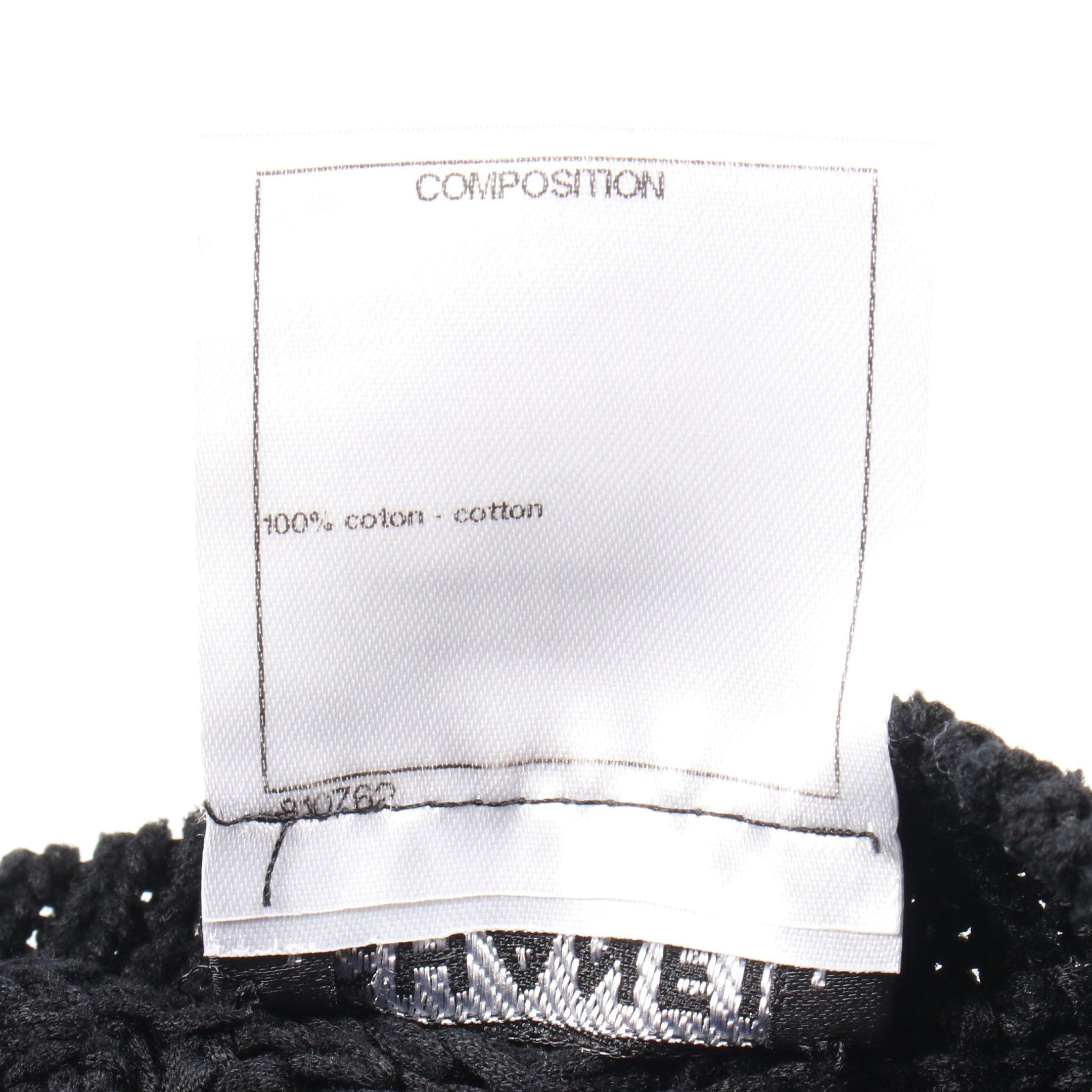 Chanel Chanel Knit Dress Cotton Black Size ONE SIZE - 4 Thumbnail